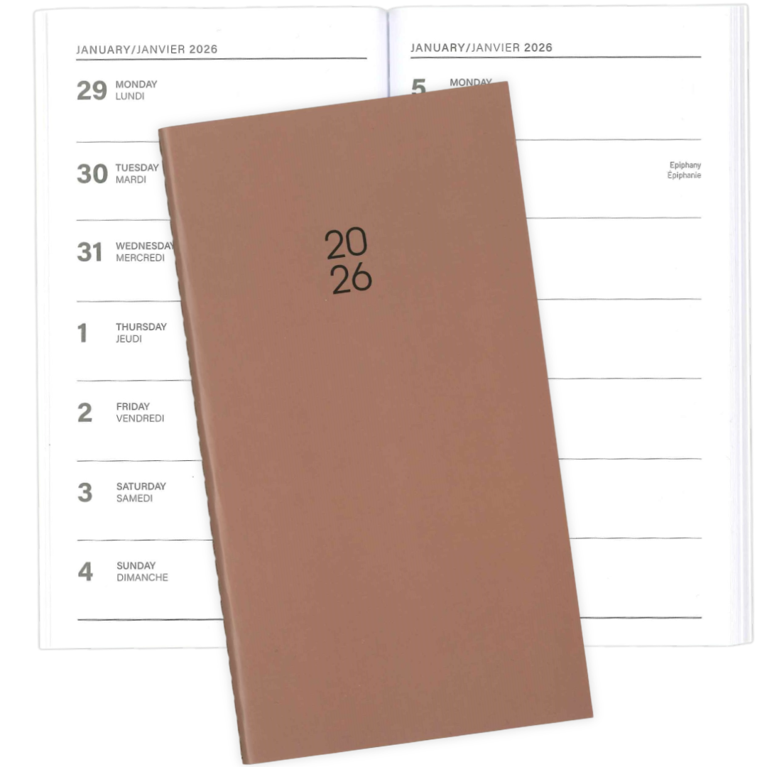 AGENDA ANNUEL 2026 MINI COLO-MOCHA MOUSSE PBI AGENDA