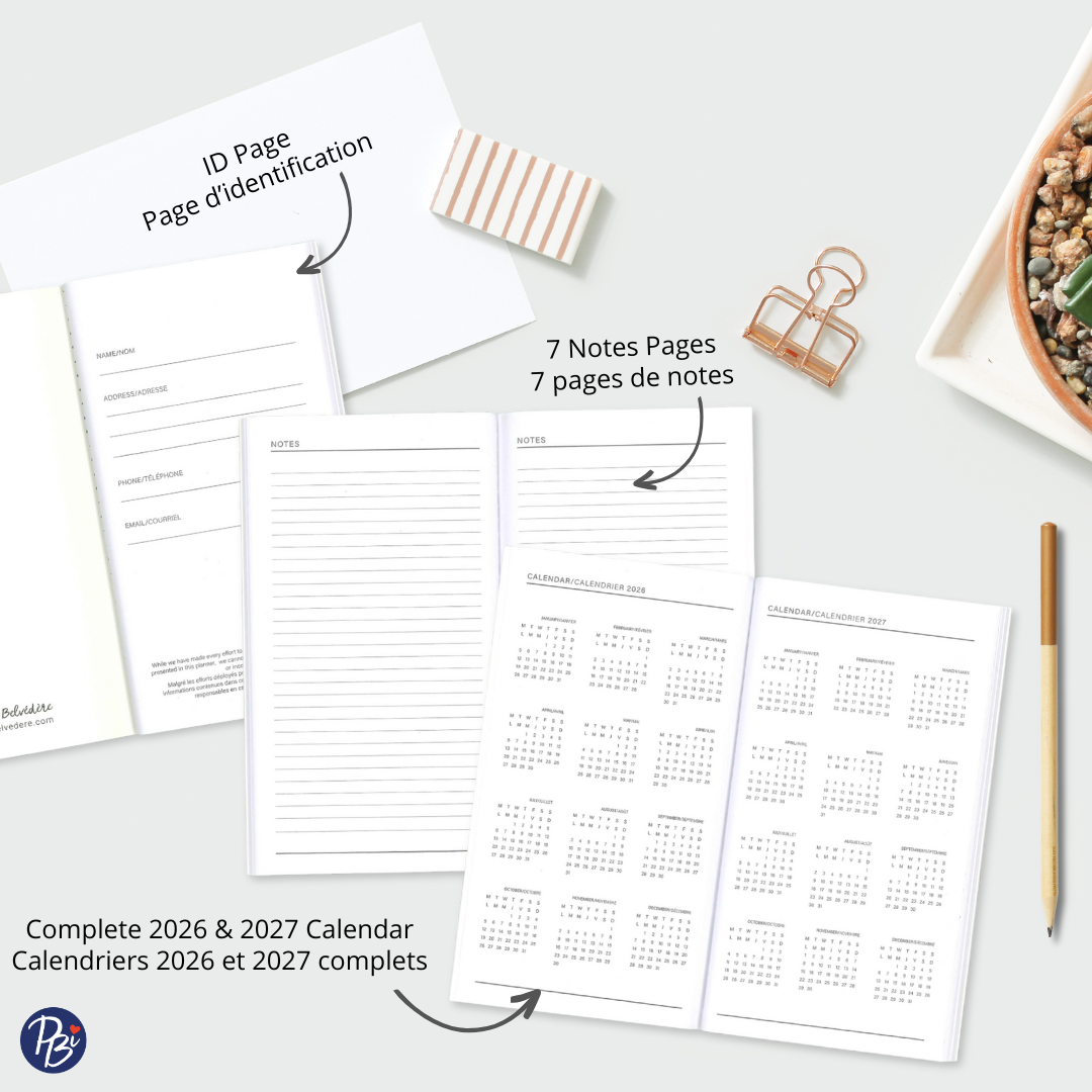 AGENDA ANNUEL 2026 MINI COLO-MOCHA MOUSSE PBI AGENDA