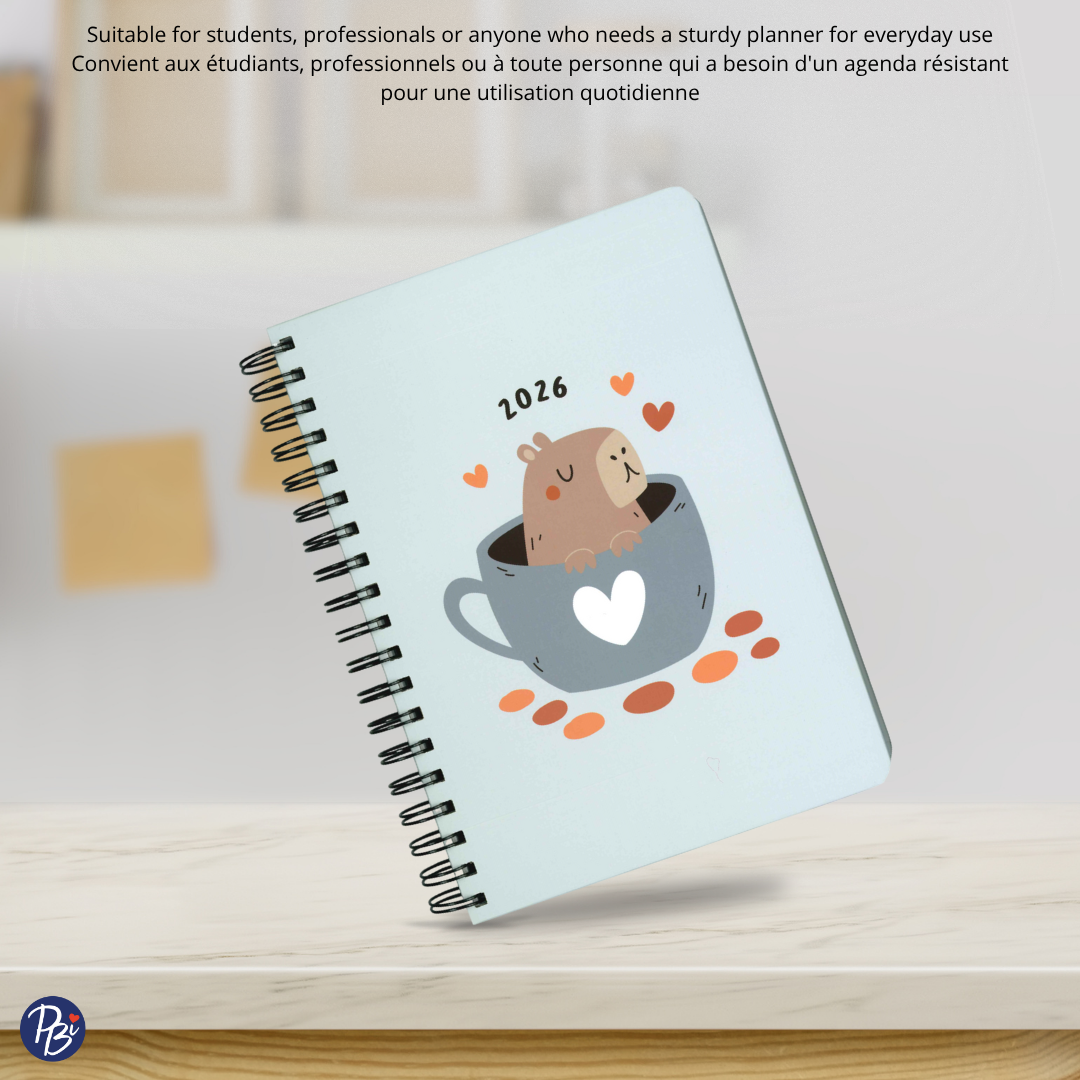 AGENDA ANNUEL 2026 - CAPYBARA PBI AGENDA