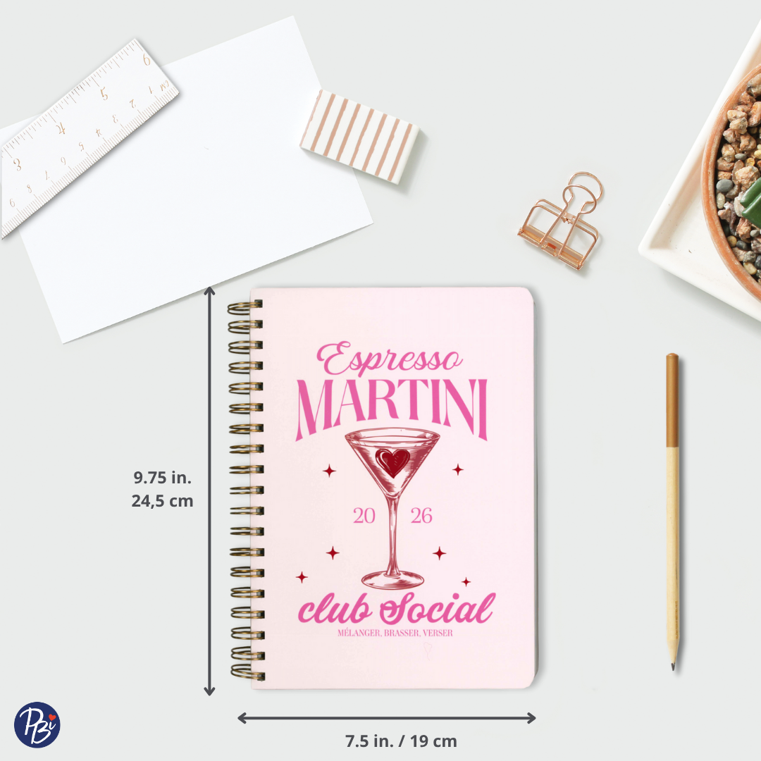 AGENDA ANNUEL 2026- ESPRESSO MARTINI PBI AGENDA