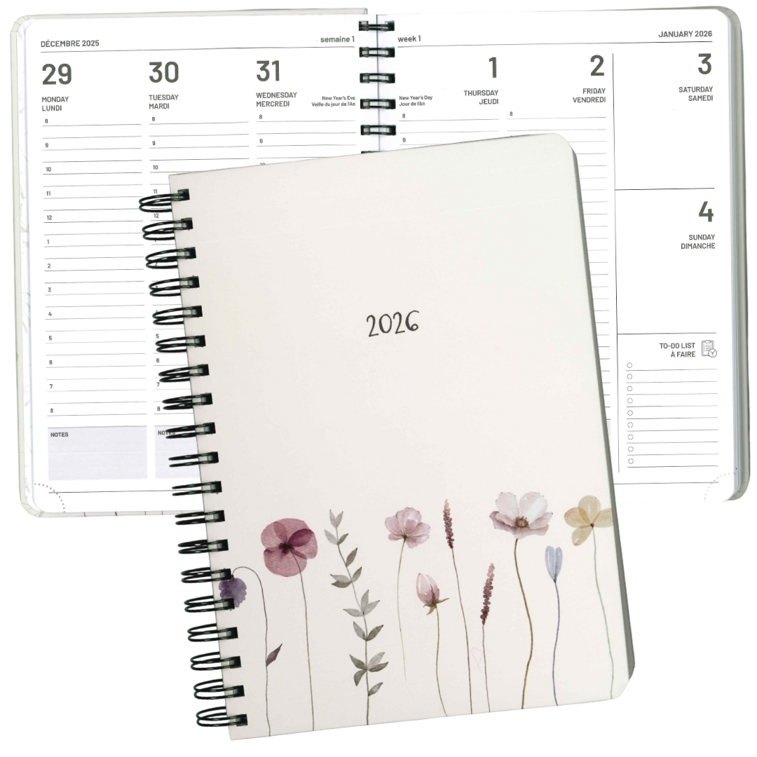 AGENDA ANNUEL 2026- PETITES FLEURS PBI AGENDA