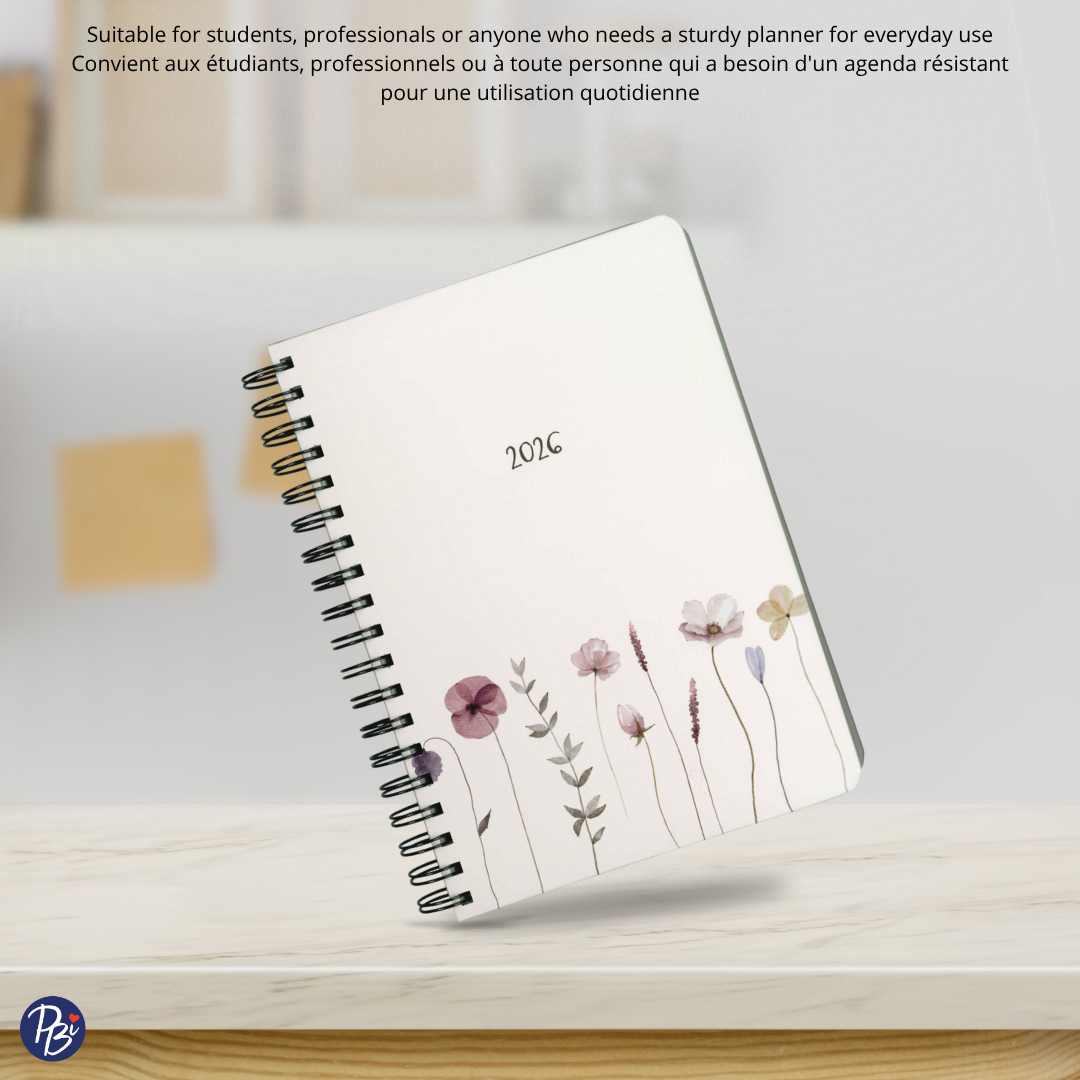 AGENDA ANNUEL 2026- PETITES FLEURS PBI AGENDA