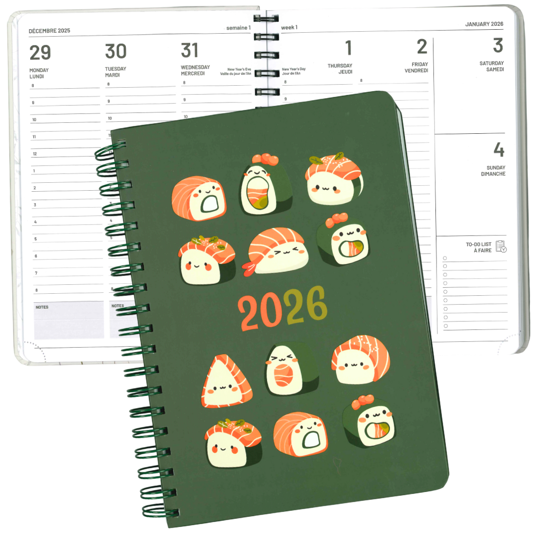 AGENDA ANNUEL 2026- SUSHI PBI AGENDA