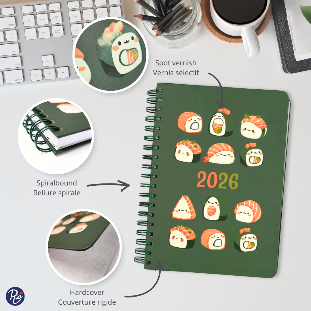 AGENDA ANNUEL 2026- SUSHI PBI AGENDA