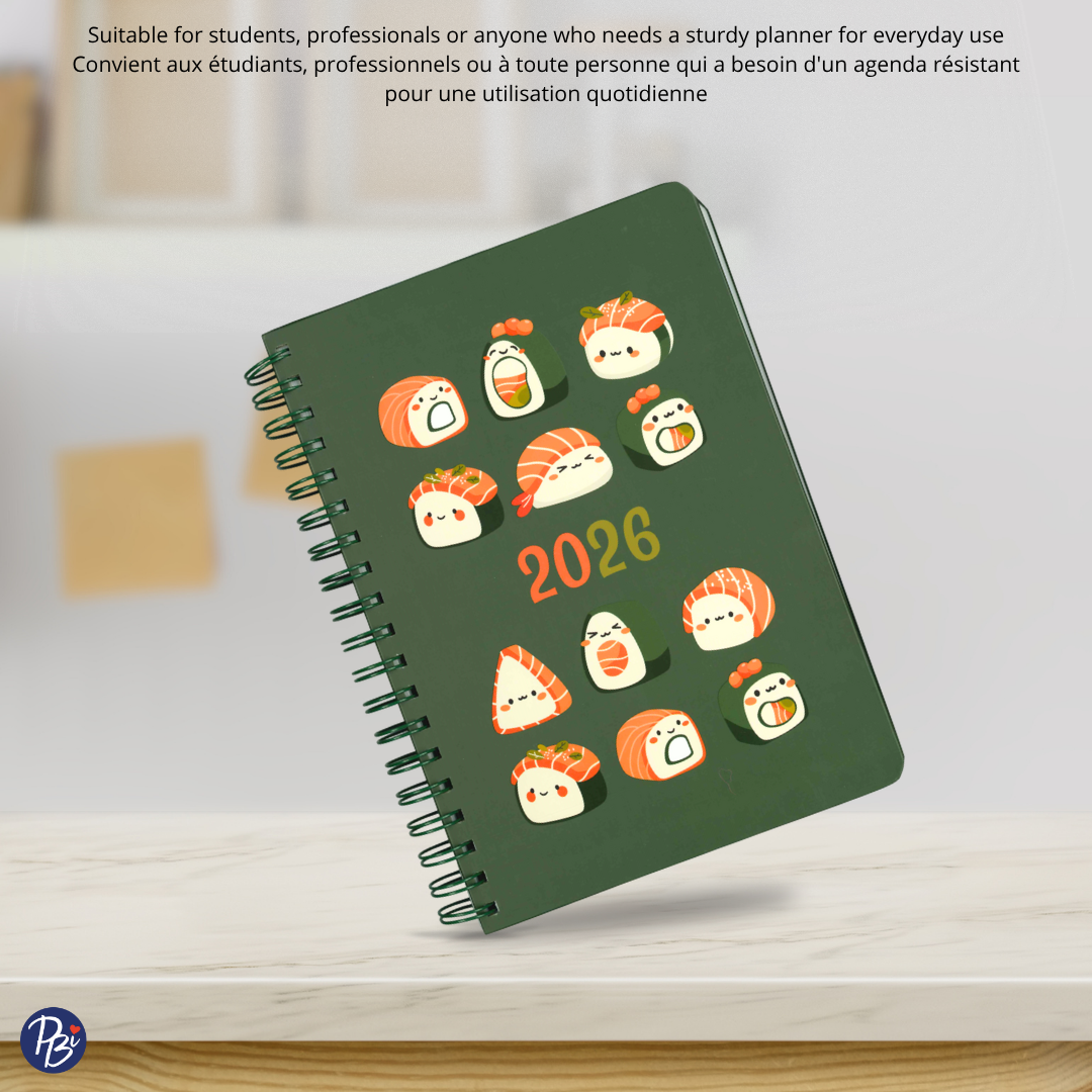 AGENDA ANNUEL 2026- SUSHI PBI AGENDA