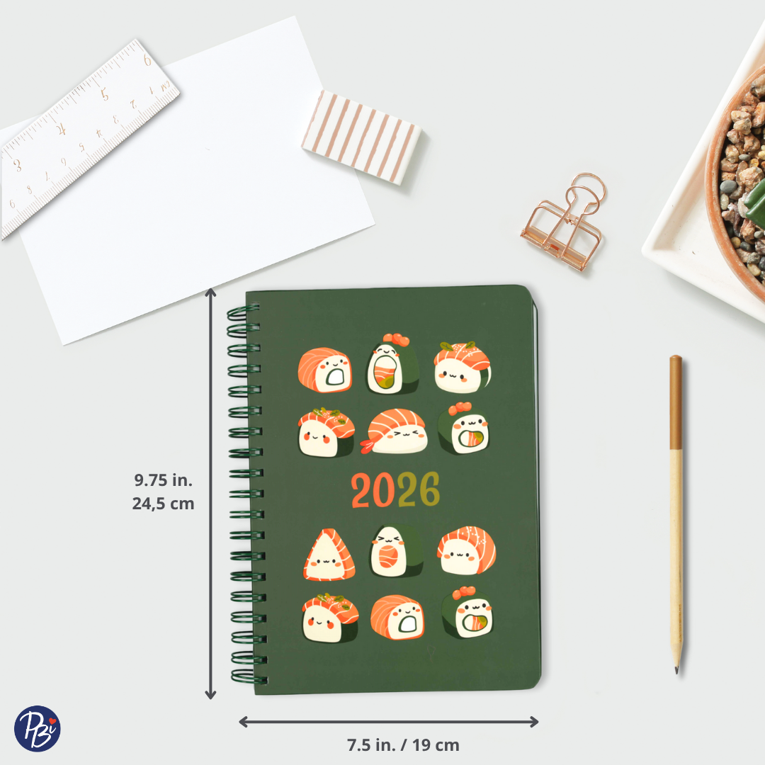 AGENDA ANNUEL 2026- SUSHI PBI AGENDA