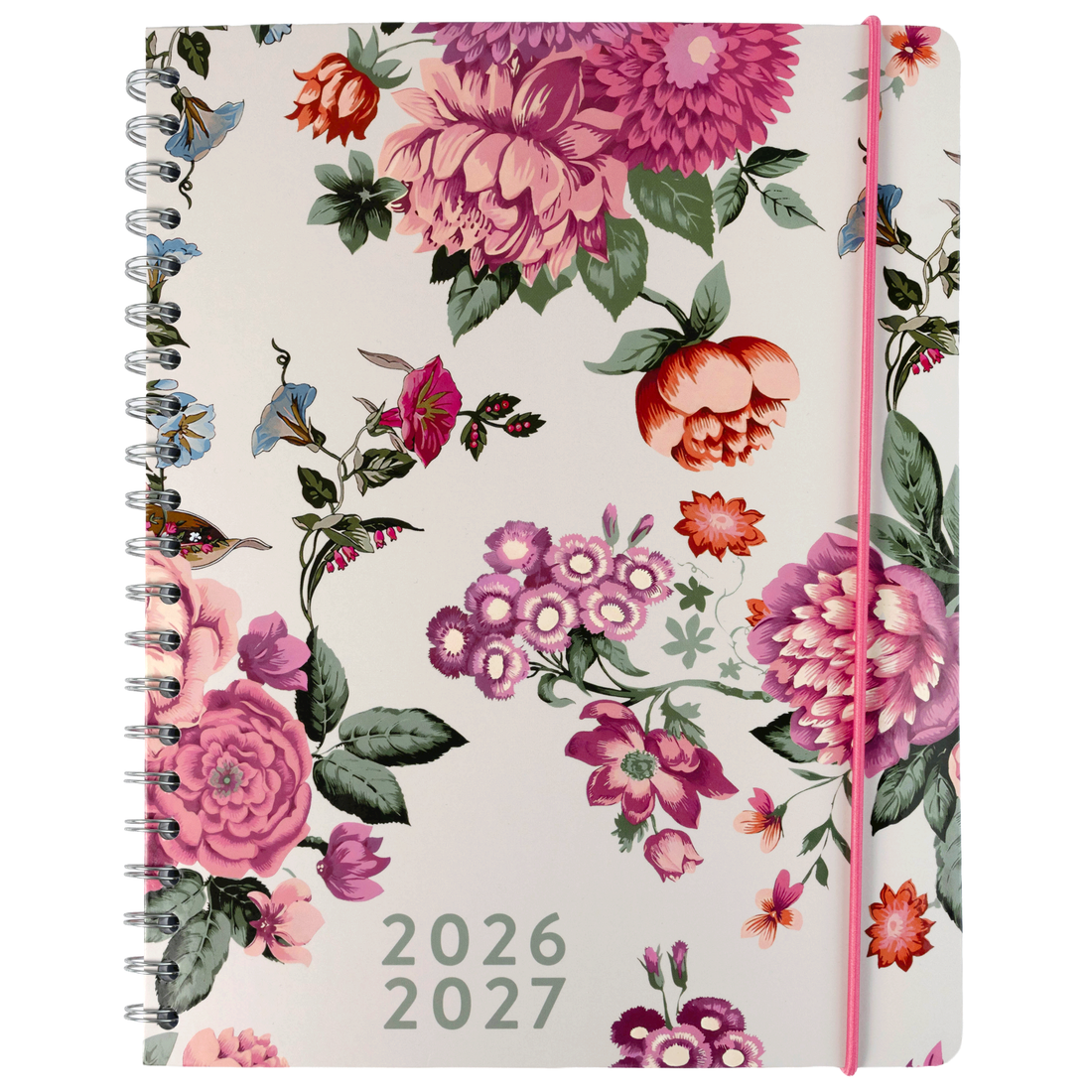 AGENDA ACADÉMIQUE 2026-2027- LARGE  1S/2P- DOUCEUR FLORALE