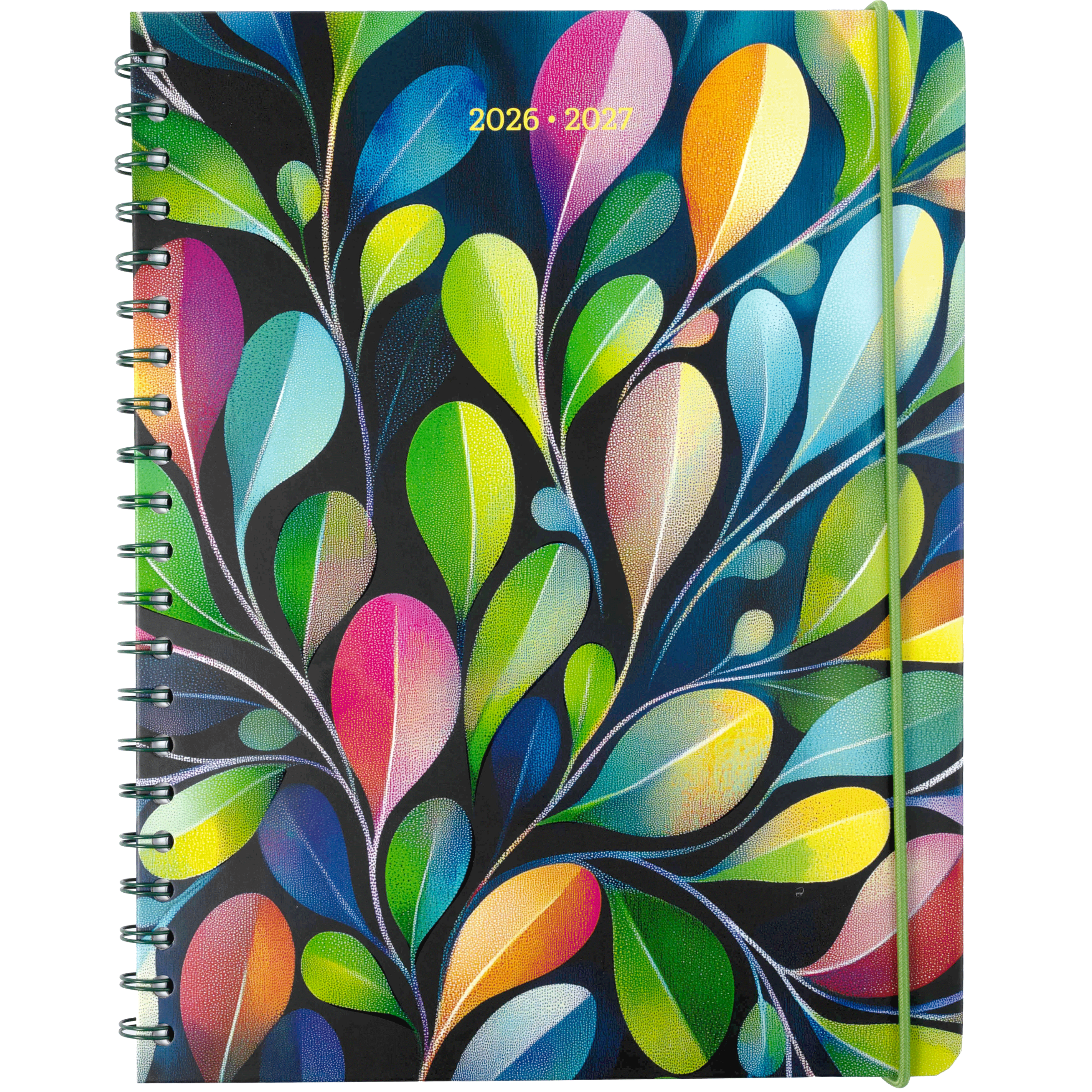 ACADEMIC AGENDA 2026-2027- LARGE 1W/2P- COLOURFUL PETALS