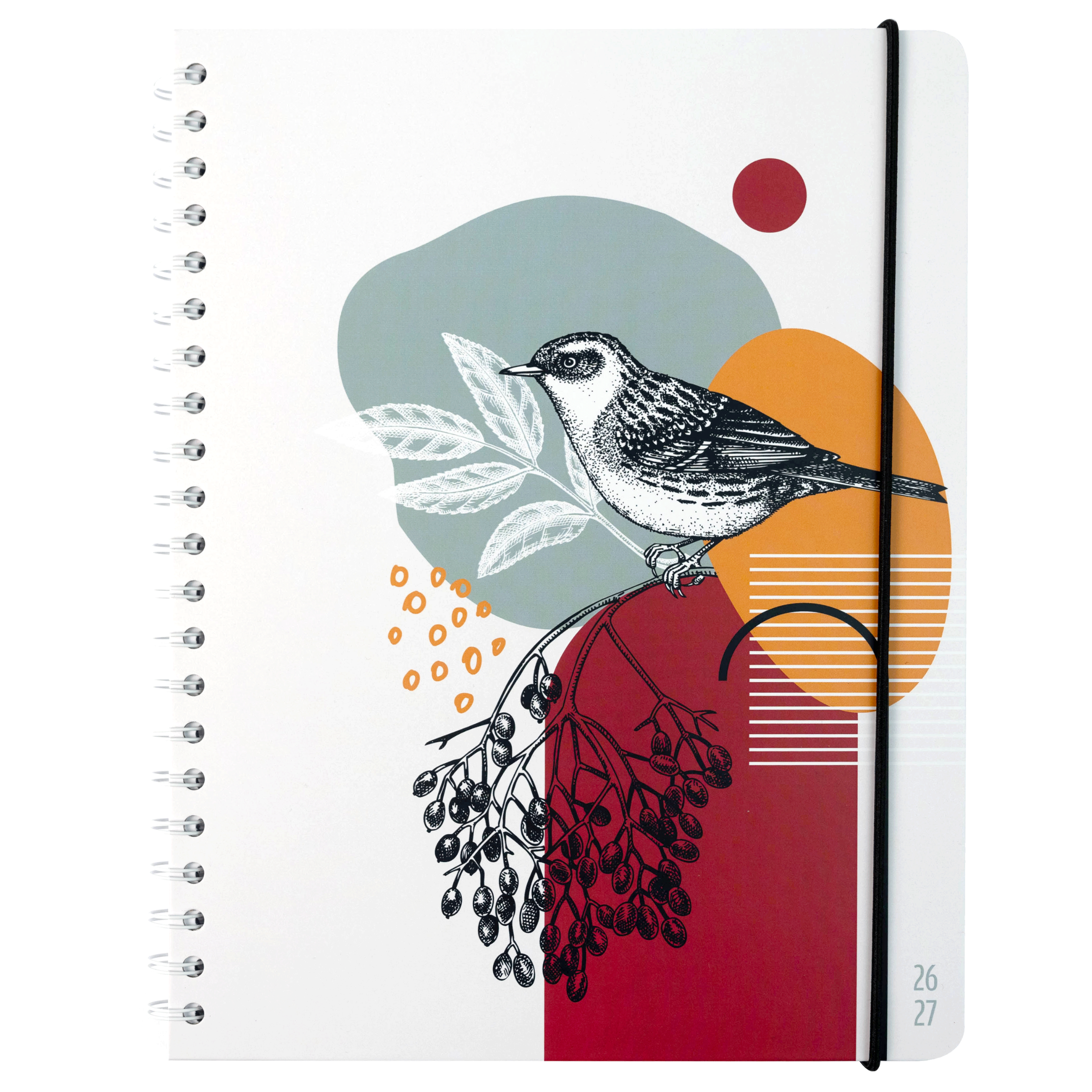 ACADEMIC AGENDA 2026-2027- LARGE 1W/2P- GEO BIRD