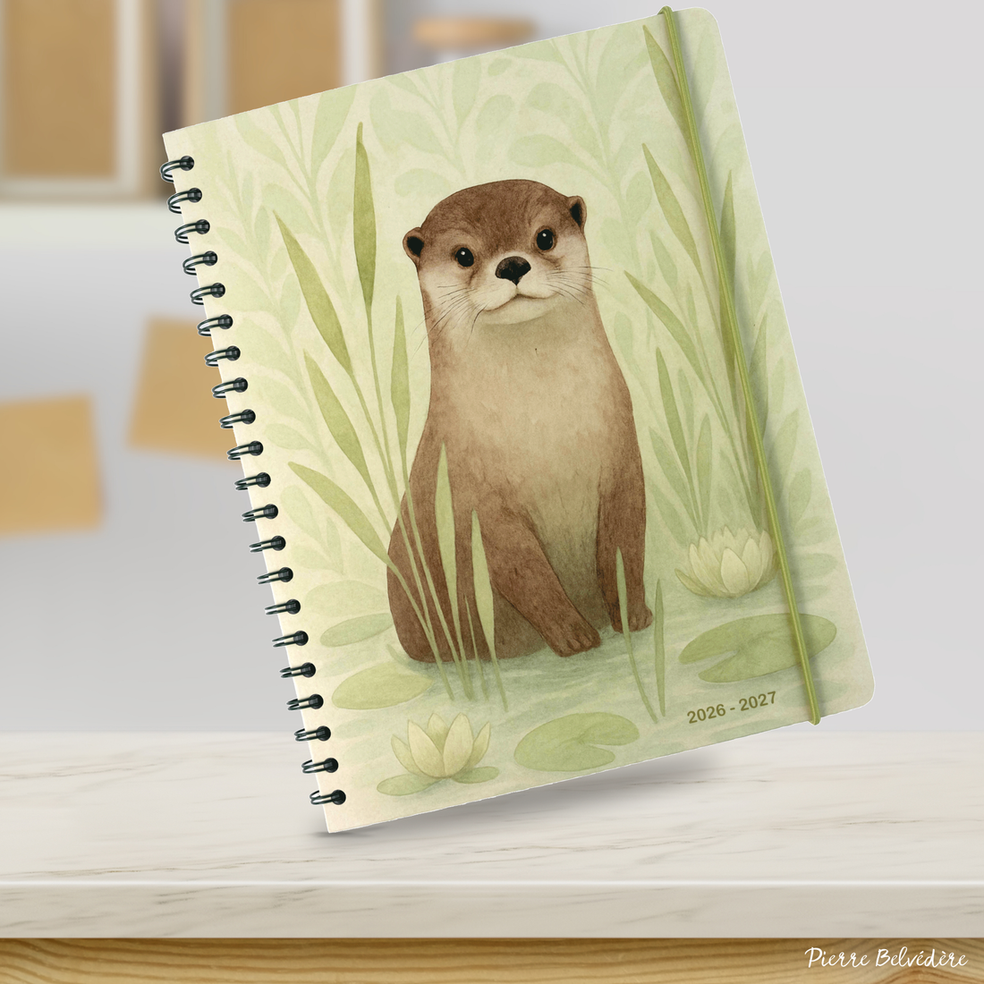 AGENDA ACADÉMIQUE 2026-2027- LARGE  1S/2P- LOUTRE