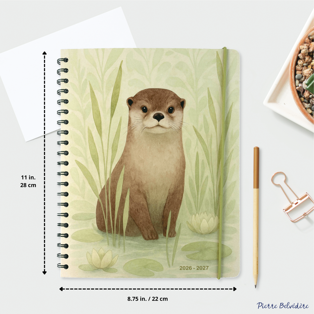 AGENDA ACADÉMIQUE 2026-2027- LARGE  1S/2P- LOUTRE