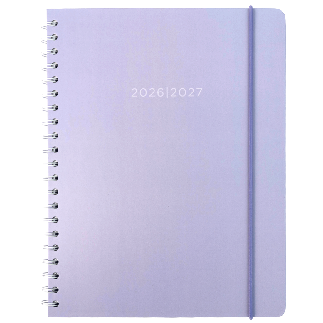 AGENDA ACADÉMIQUE 2026-2027- LARGE  1S/2P- MAUVE PASTEL