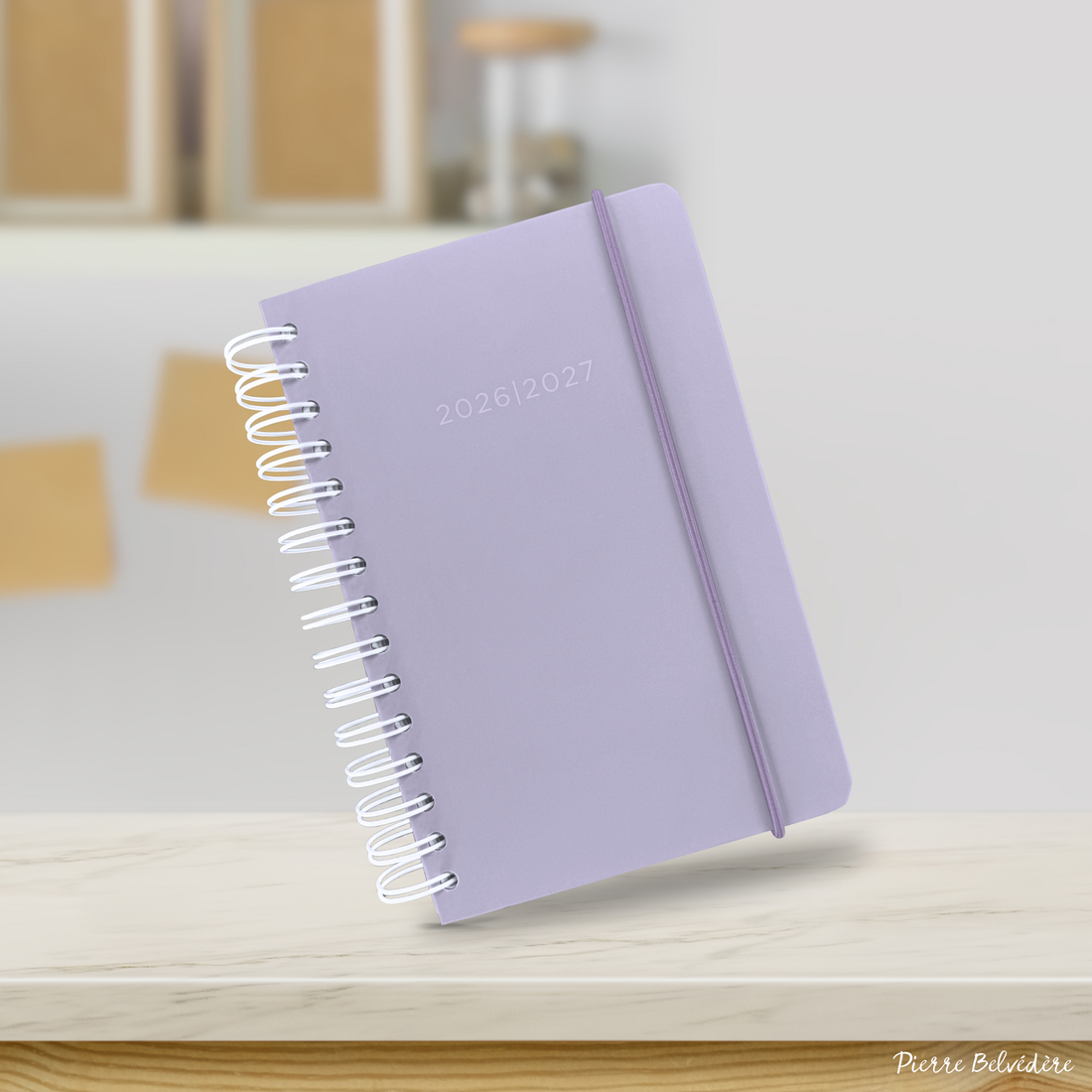 AGENDA ACADÉMIQUE 2026-2027- PETIT 1J / 1 P - MAUVE PASTEL