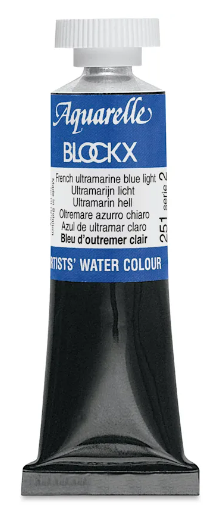 Aquarelle Français Bleu Outremer Clair - Tube 15Ml BLOCKX