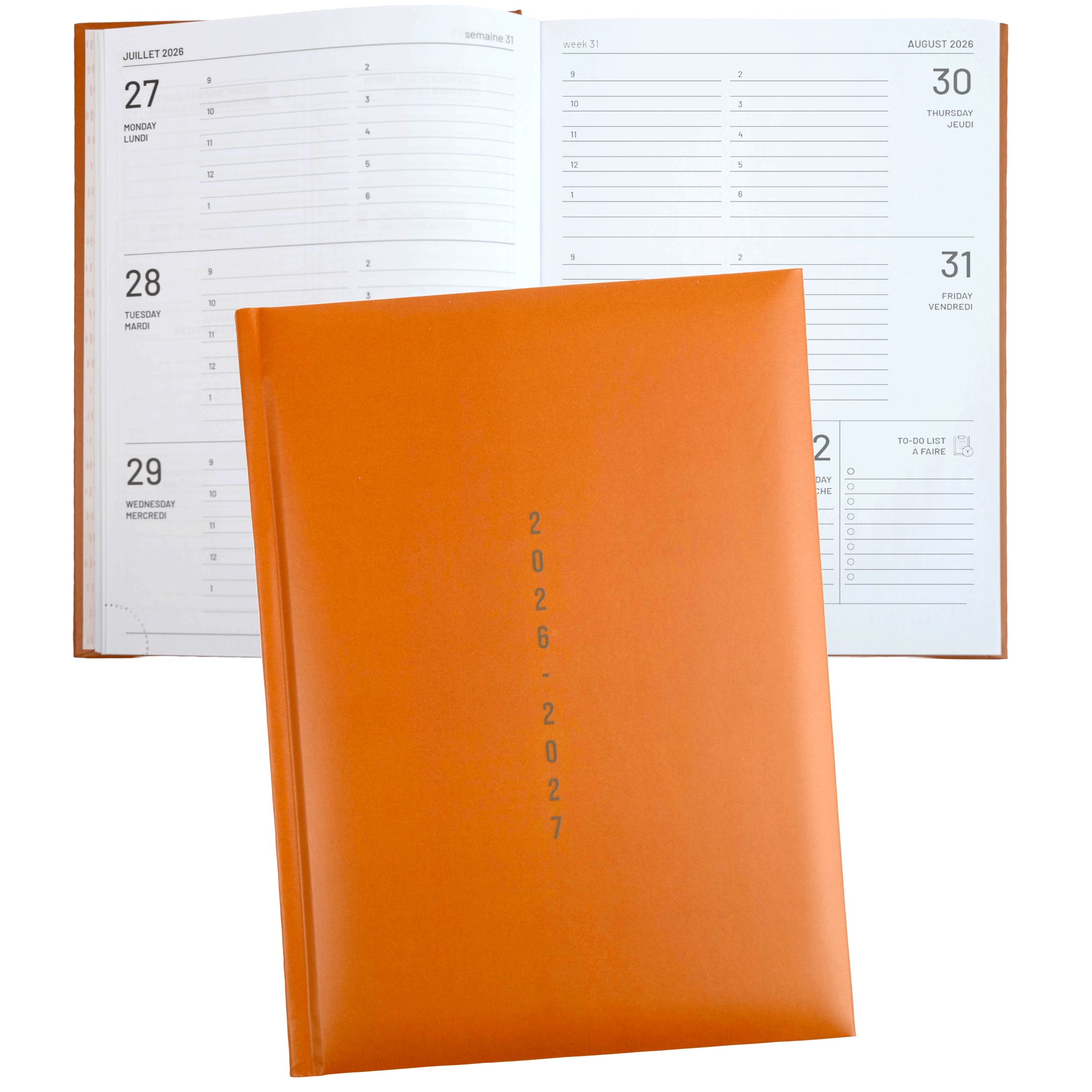 ACADEMIC AGENDA 2026-2027- MEDIUM 1W/2P- BROWN