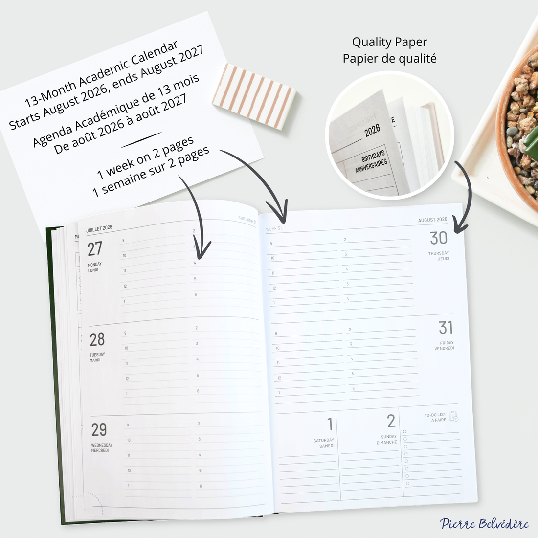 ACADEMIC AGENDA 2026-2027- MEDIUM 1W/2P- ROYAL RABBIT