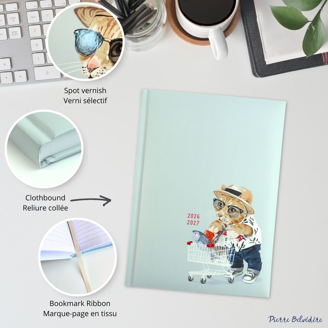 ACADEMIC AGENDA 2026-2027- MEDIUM 1W/2P- CHIC CAT