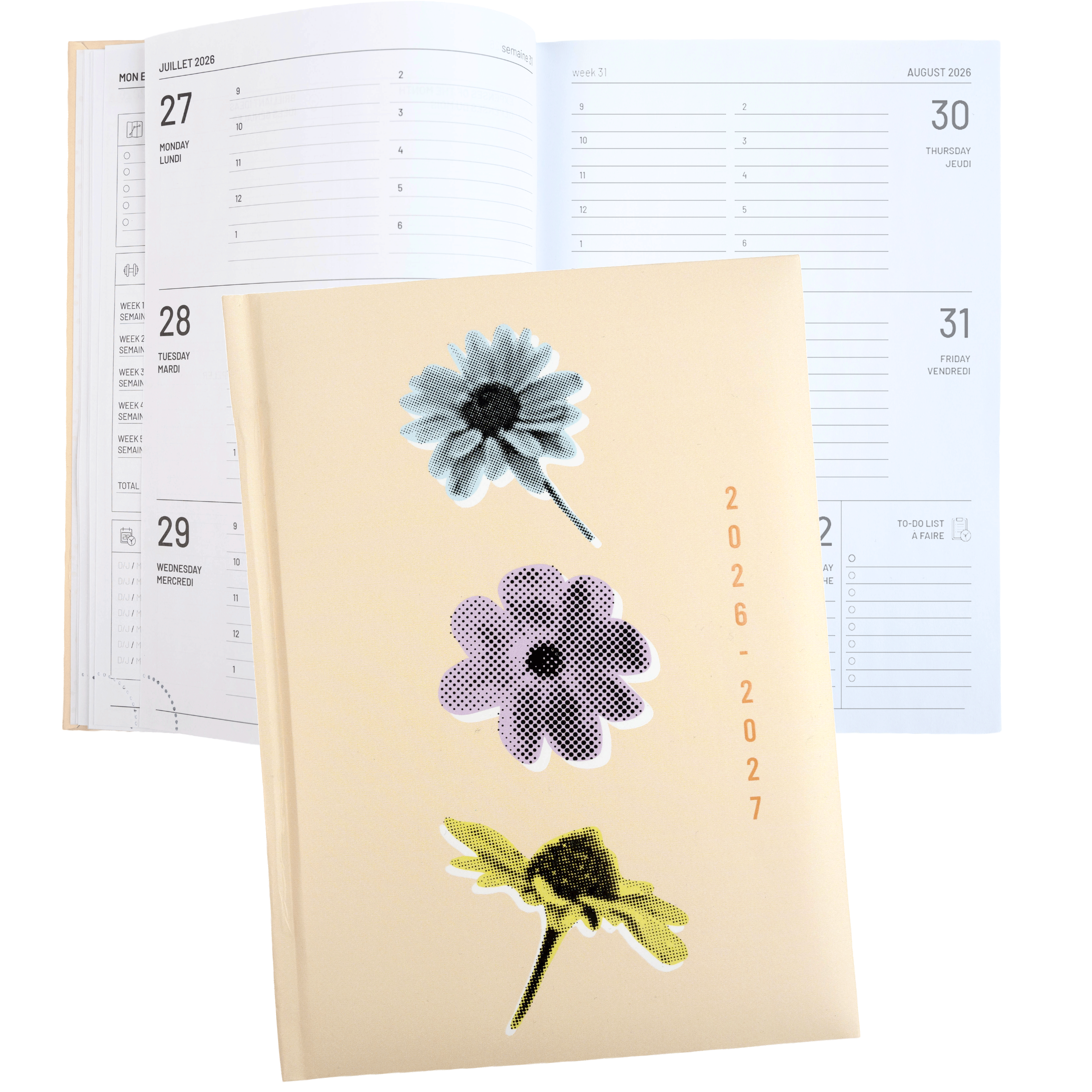 ACADEMIC AGENDA 2026-2027- MEDIUM 1W/2P- THREE FLOWERS