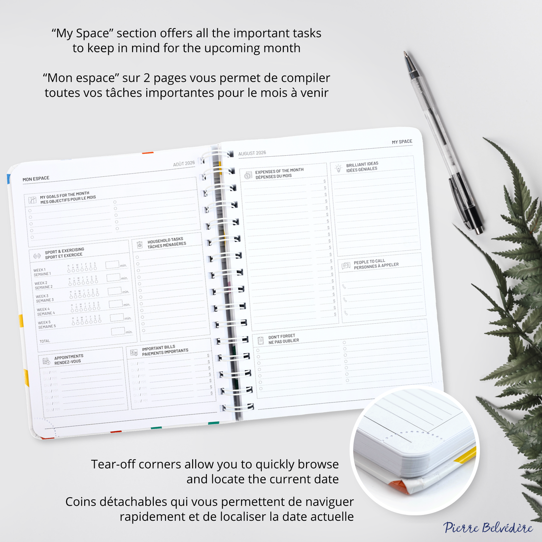 ACADEMIC AGENDA 2026-2027- MEDIUM 1W/2P- COLOURED LINES