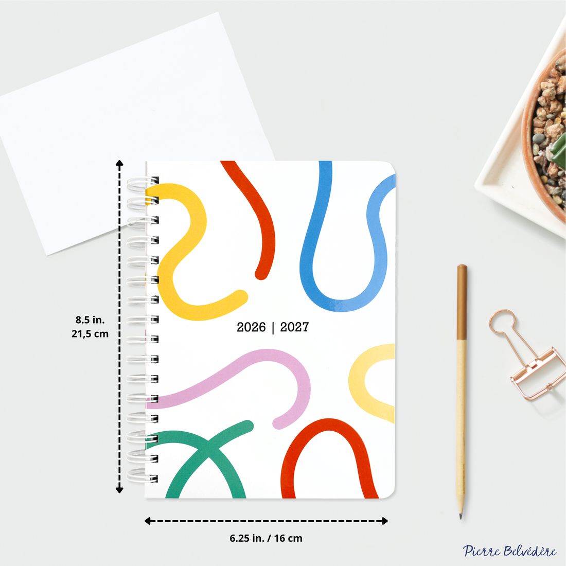 ACADEMIC AGENDA 2026-2027- MEDIUM 1W/2P- COLOURED LINES