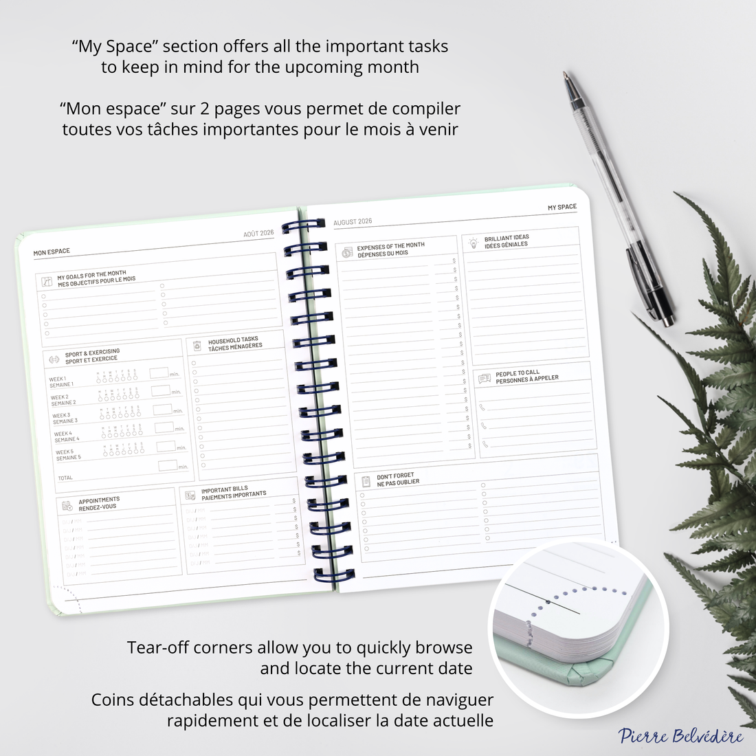 AGENDA ACADÉMIQUE 2026-2027- MOYEN 1S/2P- TRIO DE FLEURS