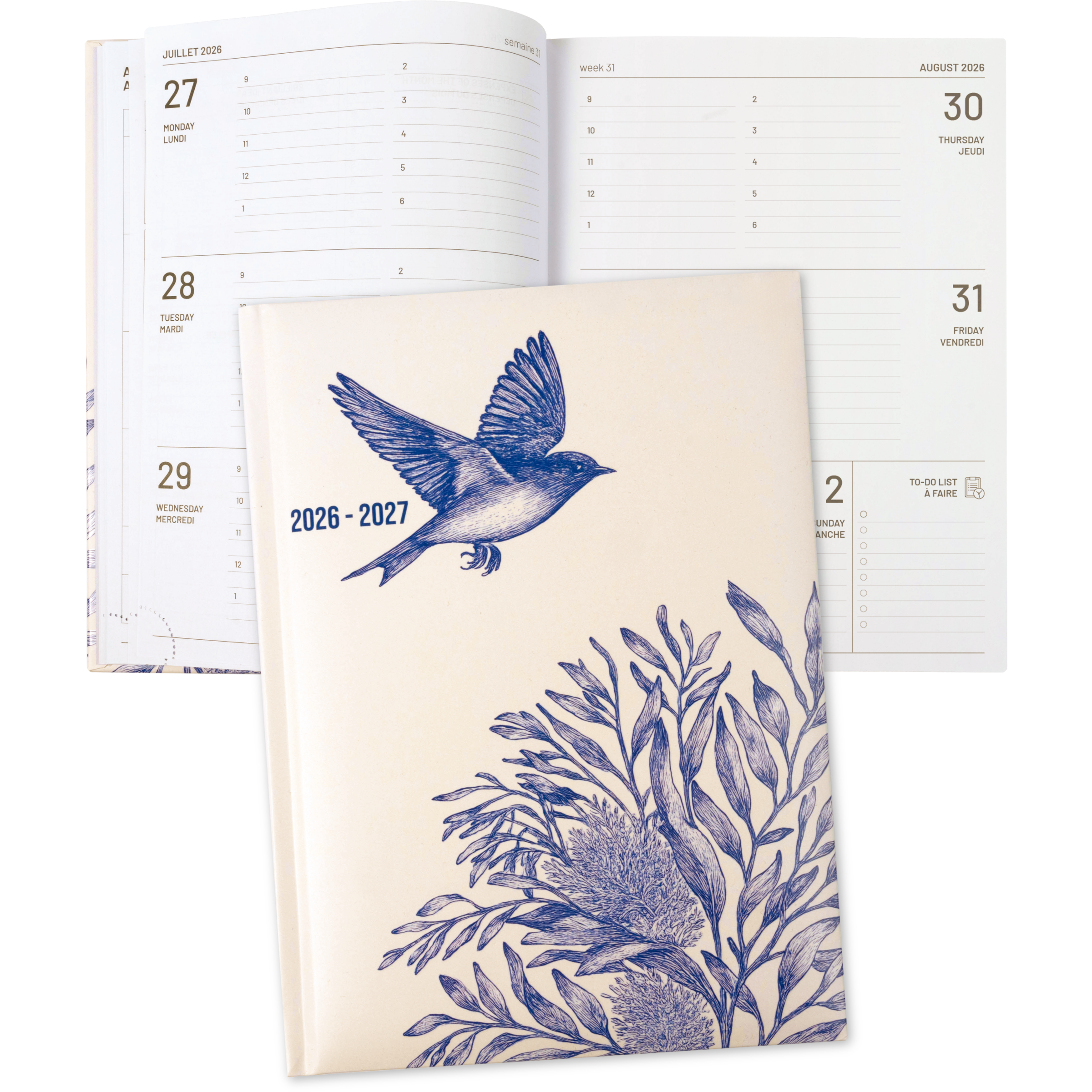 ACADEMIC AGENDA 2026-2027- MEDIUM 1W/2P- BLUE BIRD