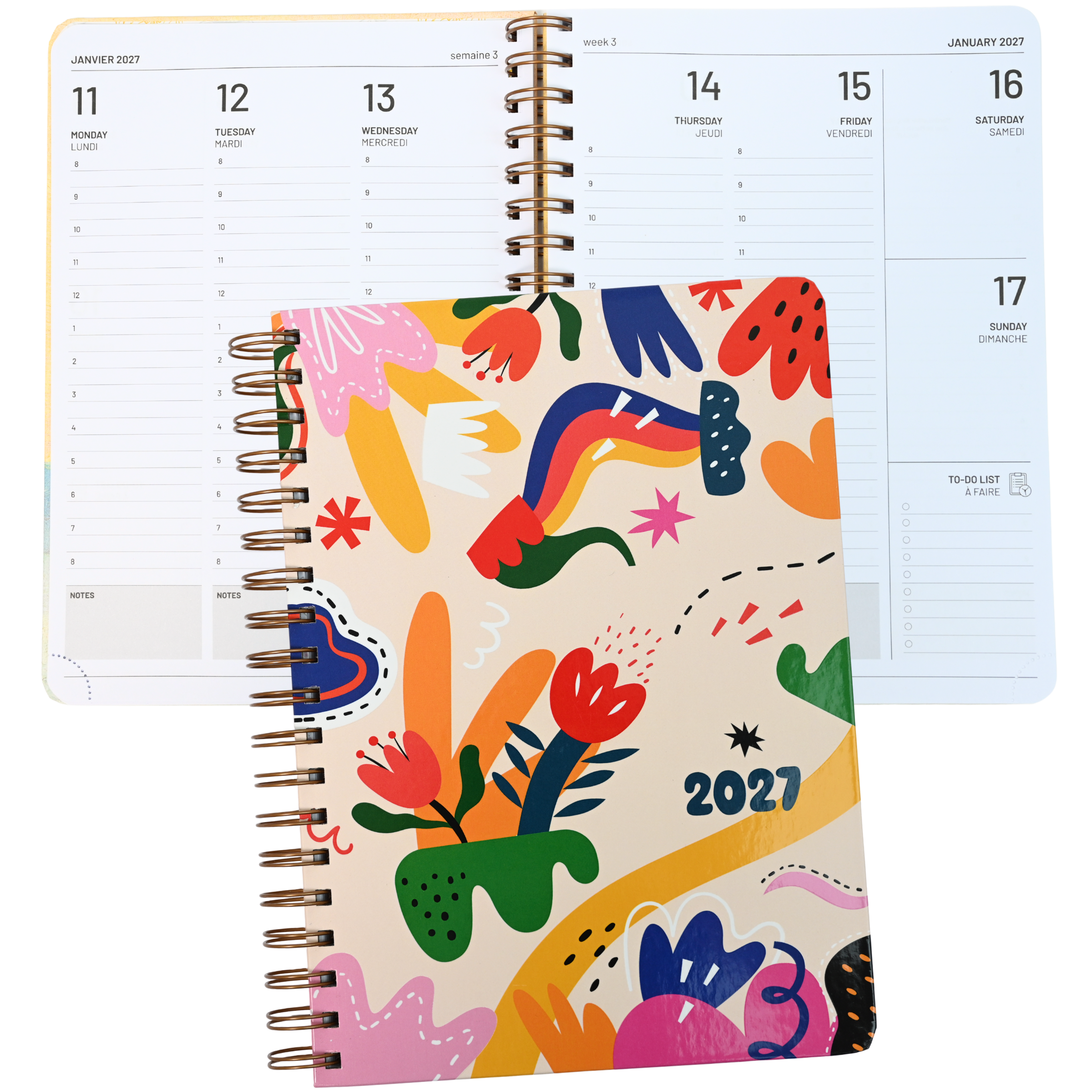 ANNUAL AGENDA 2027- MEDIUM- 1 W/2P- HAPPY CHAOS