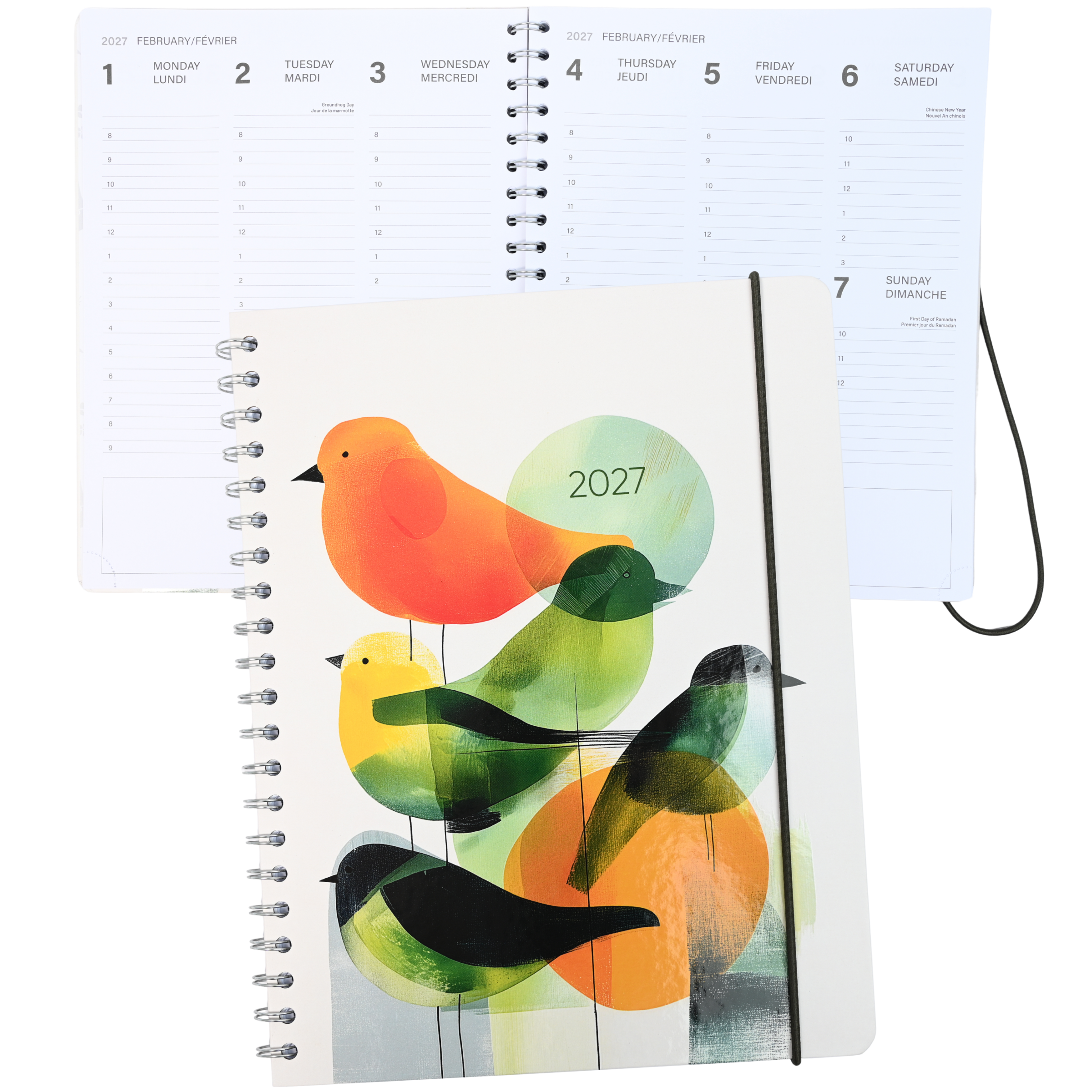ANNUAL AGENDA 2027- LARGE-1W/2P- QUIET PERCH