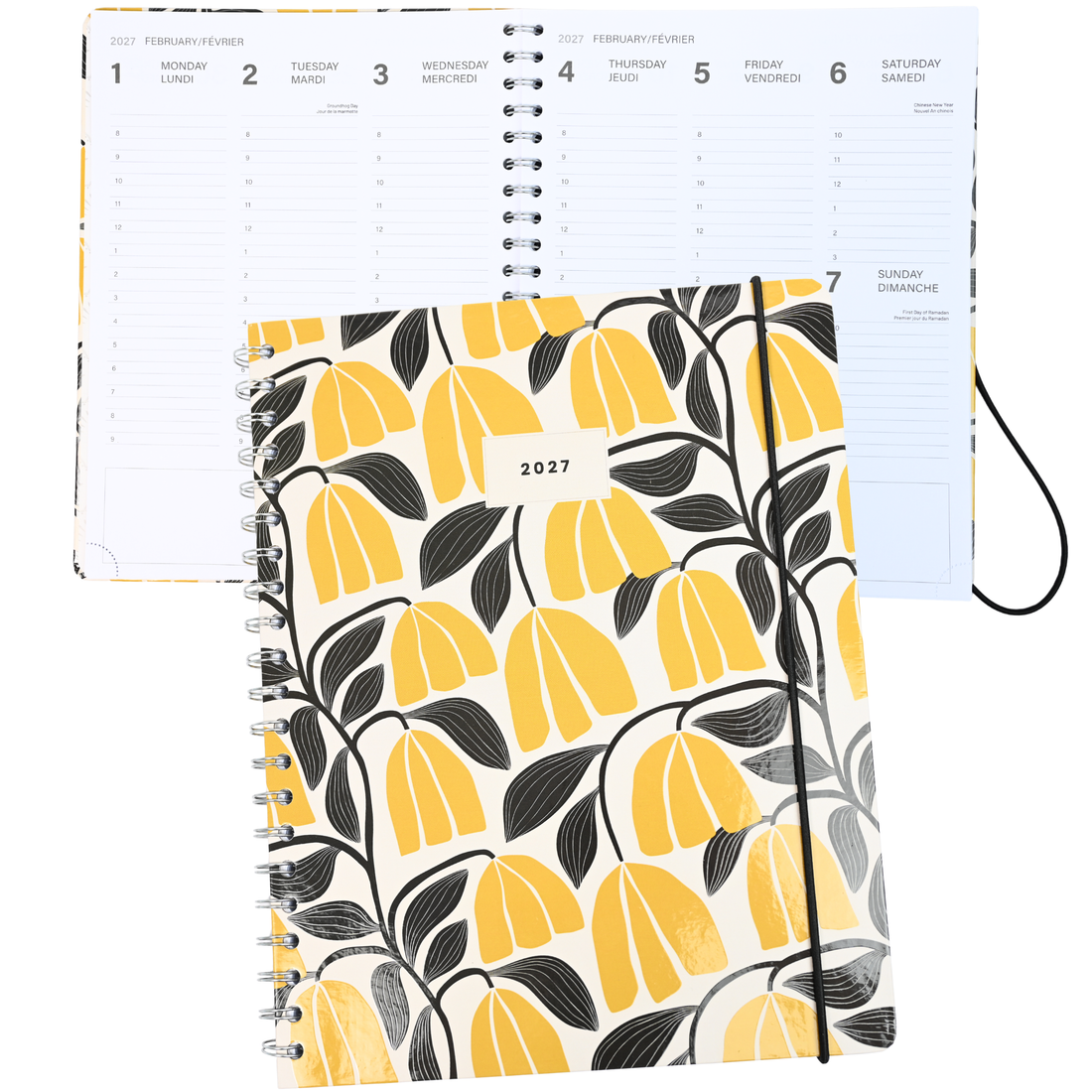 AGENDA ANNUEL 2027- GRAND-1S/2P-FLORAISON DORÉE