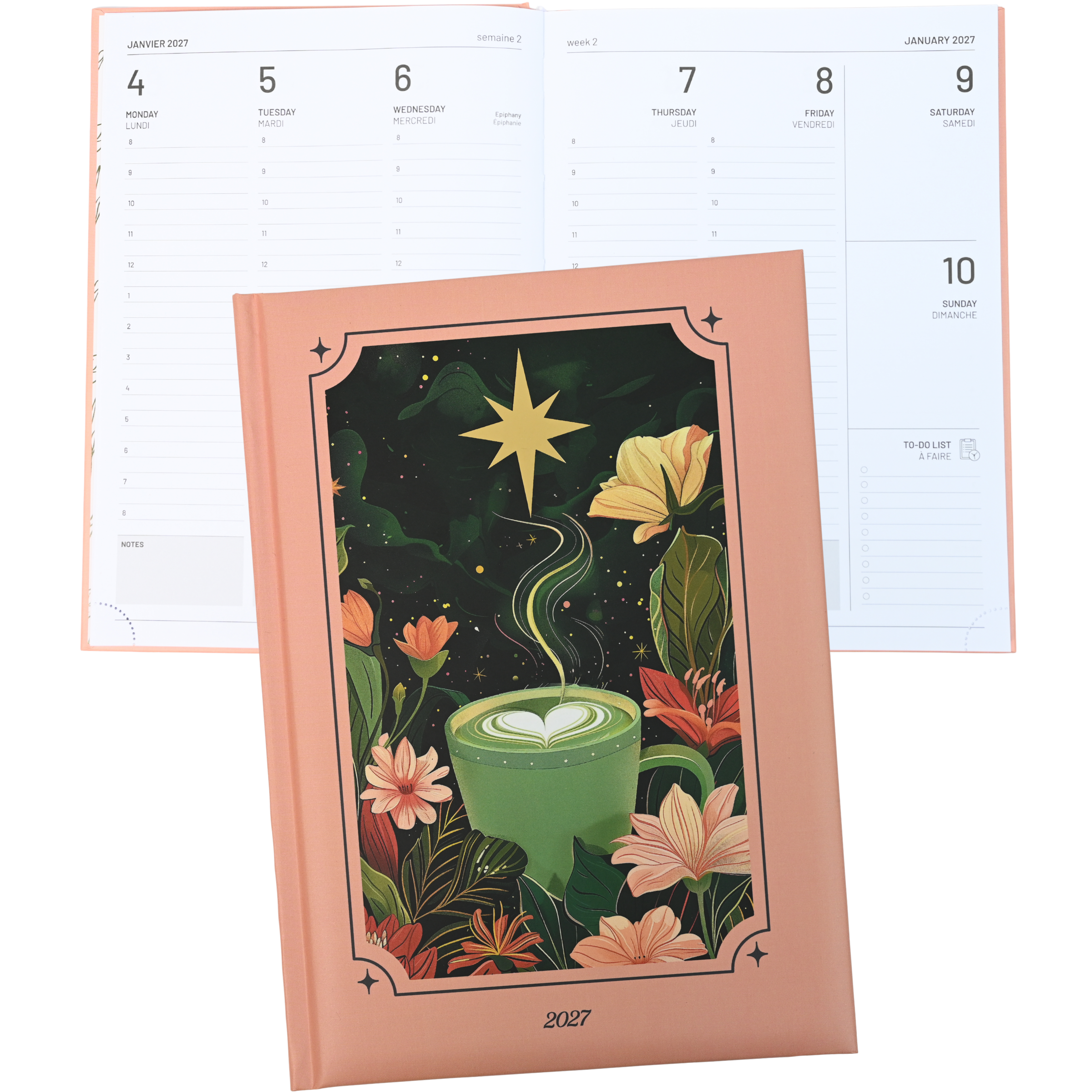 ANNUAL AGENDA 2027- MEDIUM- 1 W/2P- MYSTIC MATCHA