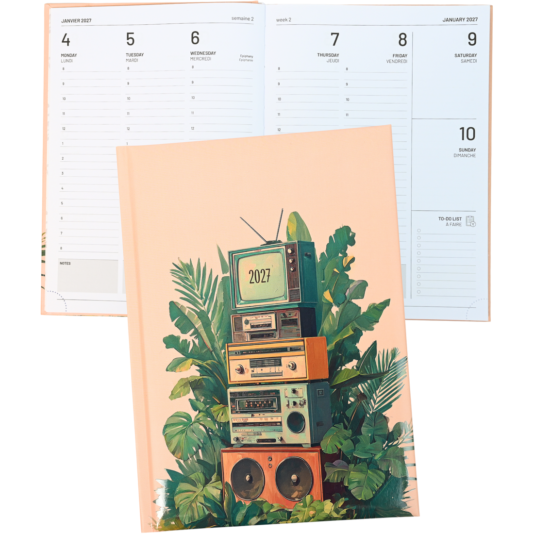 ANNUAL AGENDA 2027- MEDIUM- 1 W/2P- ANALOG LIFESTYLE