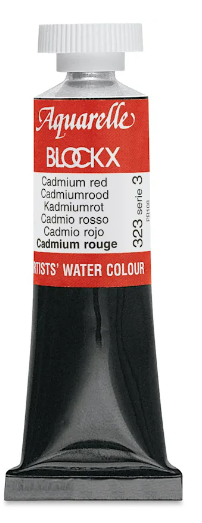 Aquarelle Rouge Cadmium - Tube 15Ml BLOCKX