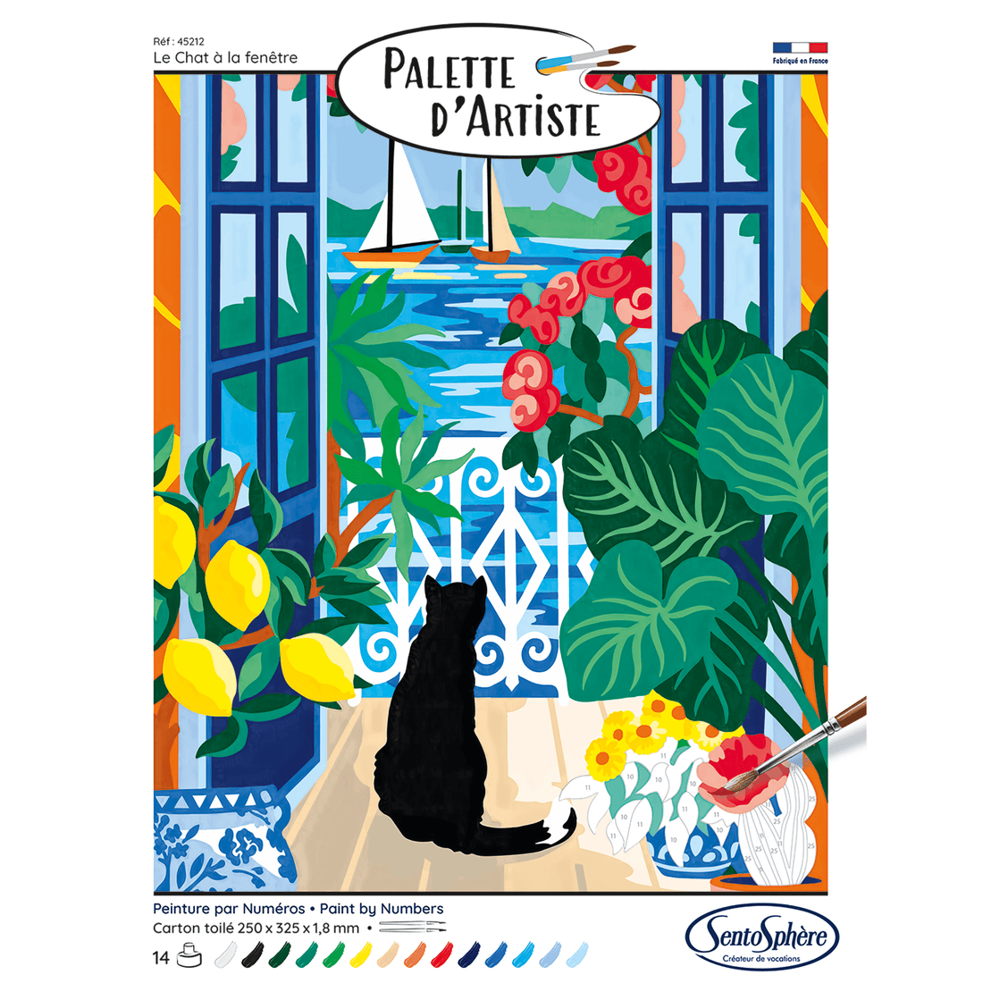 PALETTE D'ARTISTE - LE CHAT À LA FENÊTRE SENTOSPHERE