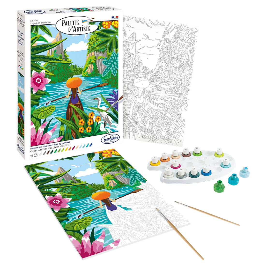 PALETTE D'ARTISTE - LAGON EN THAÏLANDE SENTOSPHERE