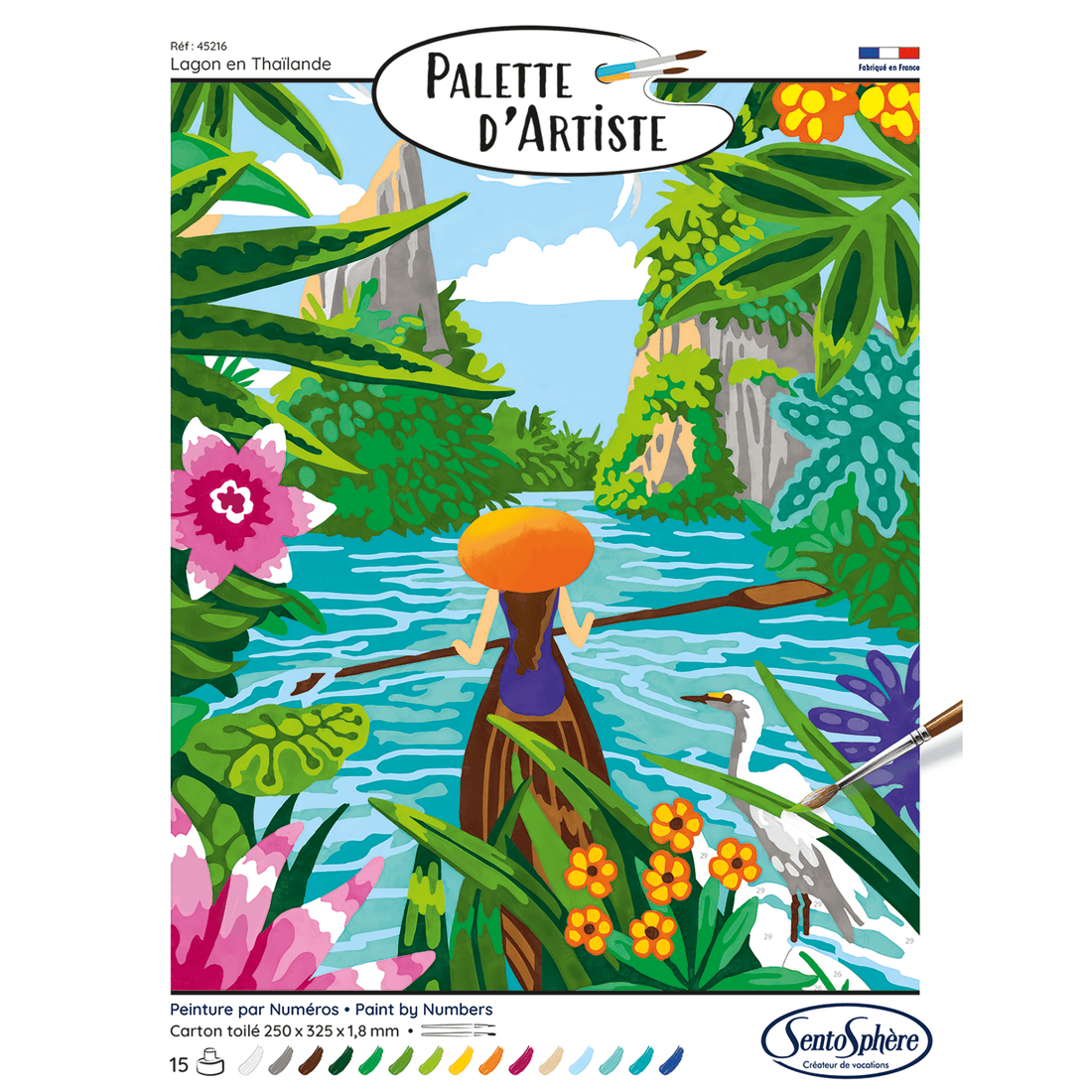 PALETTE D'ARTISTE - LAGON EN THAÏLANDE SENTOSPHERE