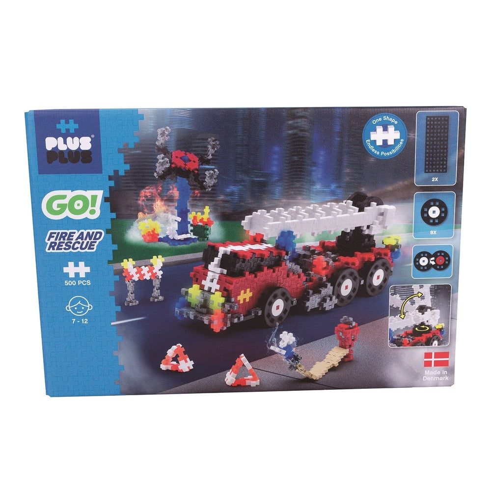 GO! - CAMION DE POMPIER - 500pcs PLUS PLUS