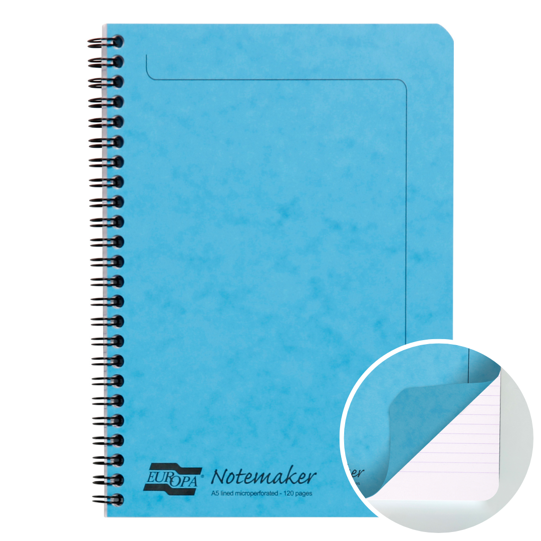 Bloc-Notes  ligné 120P 5¾X8¾ Turquoise CLAIREFONTAINE