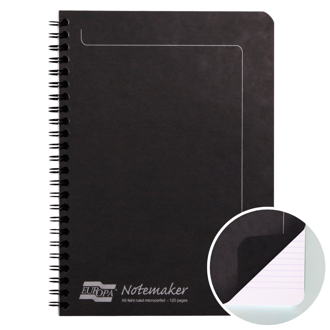 Bloc-Notes  ligné 120P 5¾X8¾ Noir CLAIREFONTAINE