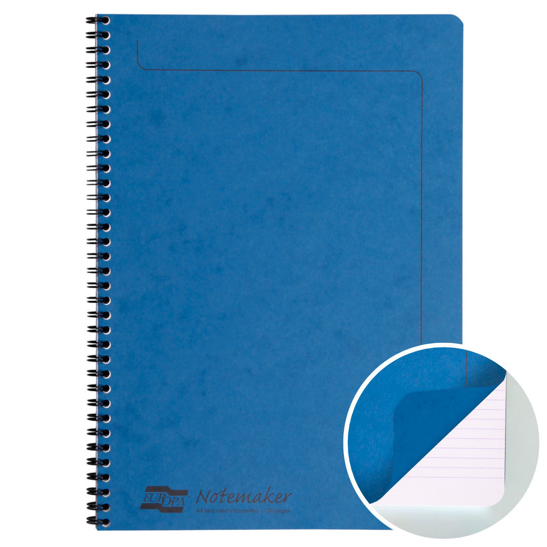 Bloc-Notes  Ligné 120P 8¼X11¾ Bleu CLAIREFONTAINE
