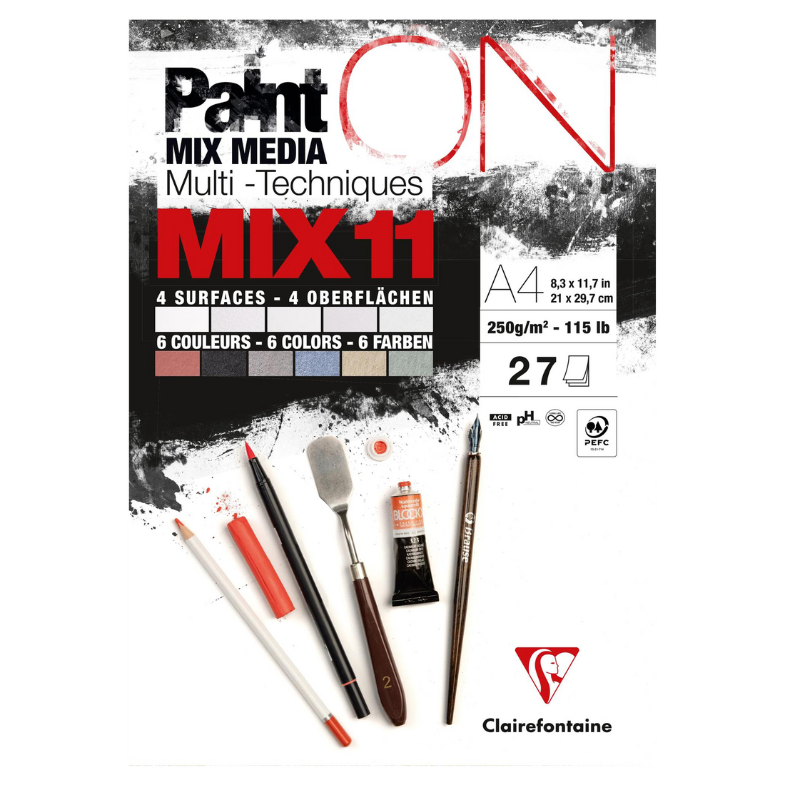 PaintON MIX11 bloc27F Ass.5B*3F+6C*2F A4