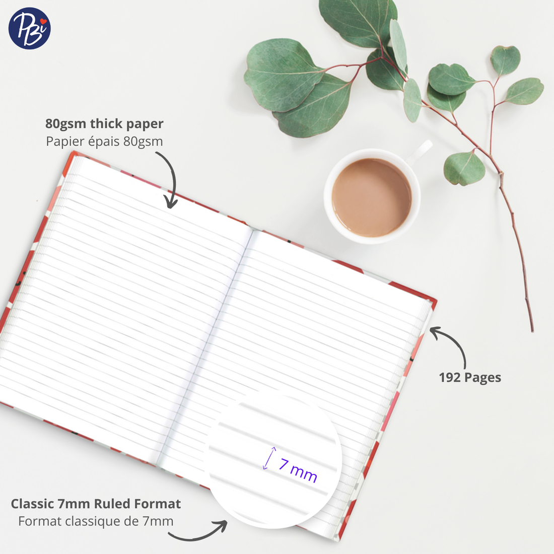 CAHIER DE NOTES - COEURS SOURIRES PBI LIVRES NOTES