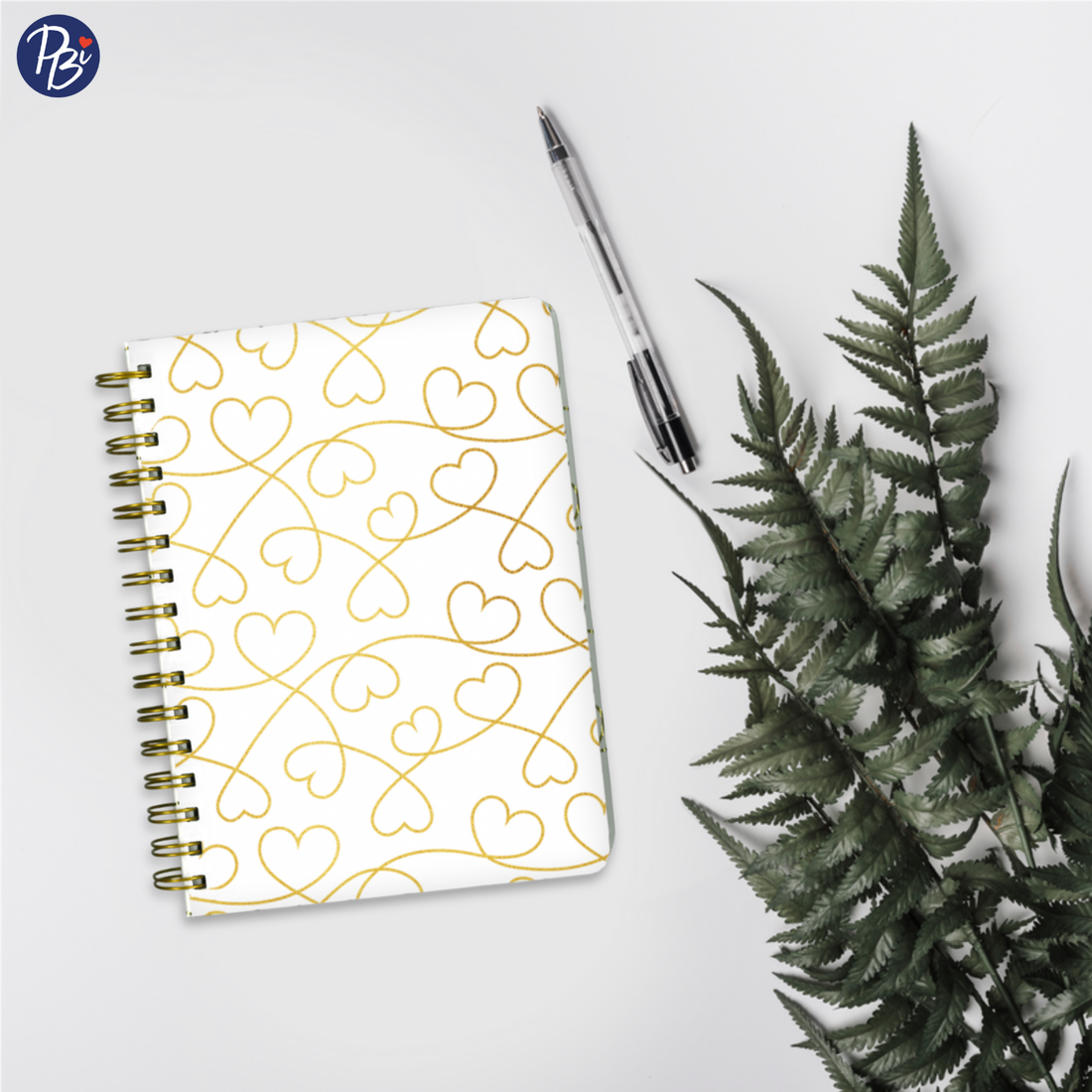 CAHIER DE NOTES - PETITS COEURS DORÉS PBI LIVRES NOTES