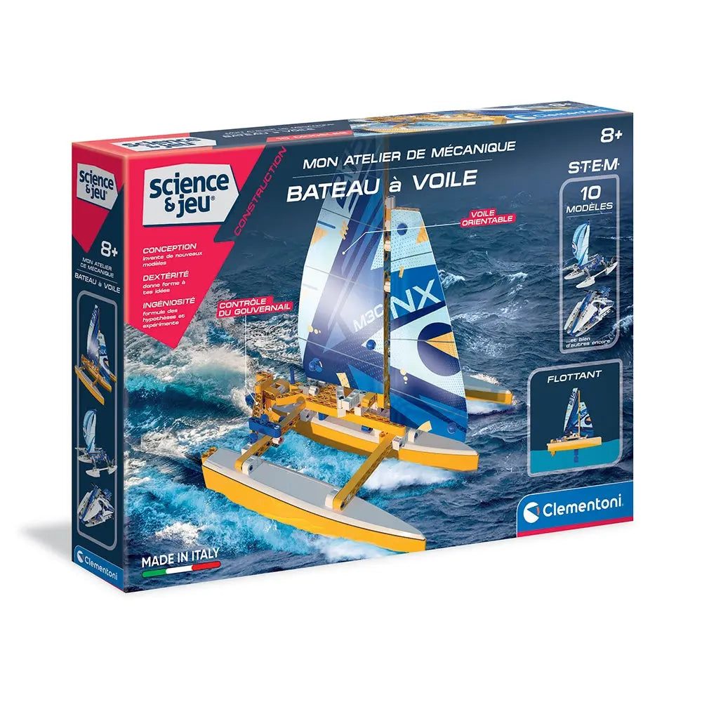 MON ATELIER DE MÉCANIQUE - BATEAU À VOILE CLEMENTONI