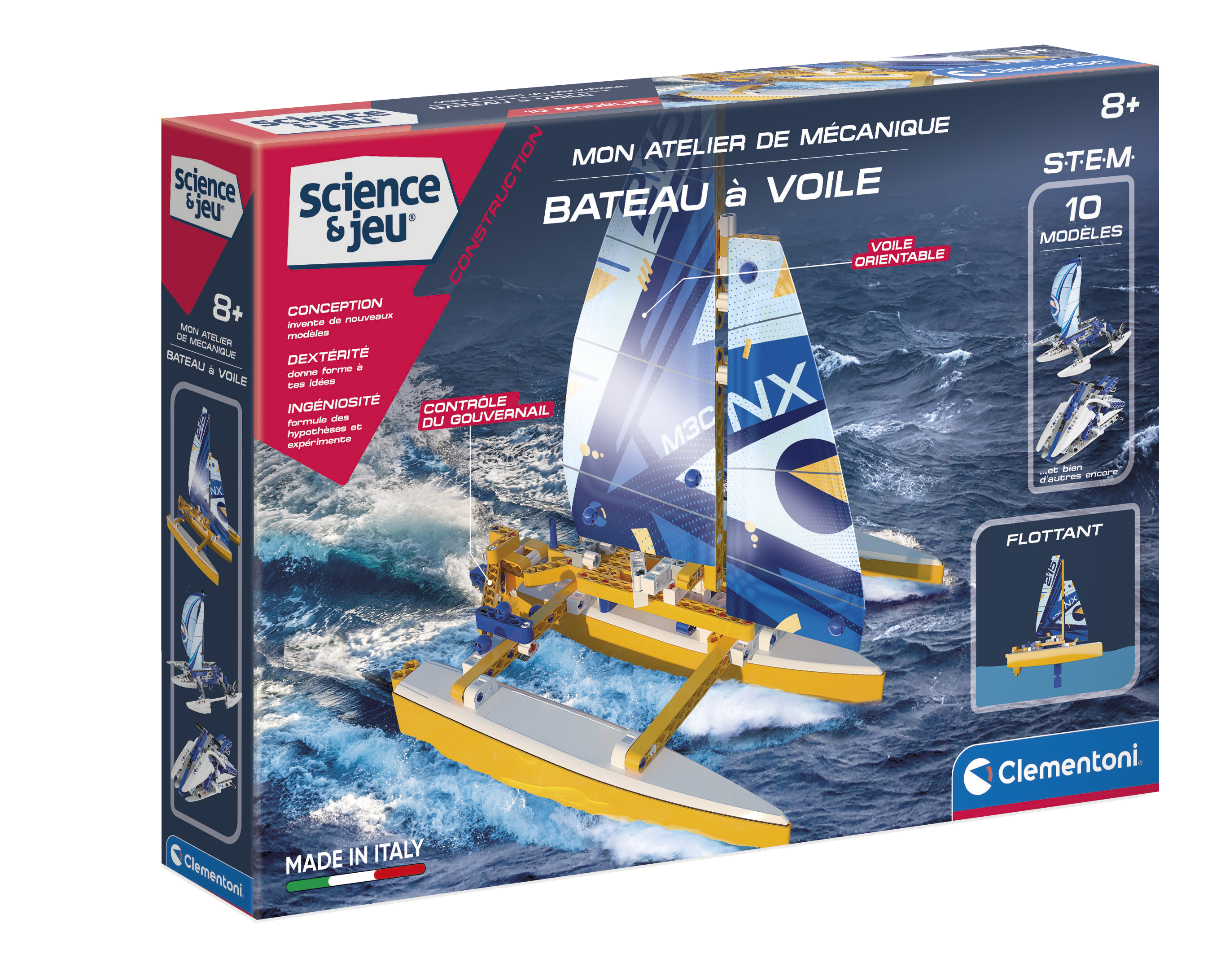 MON ATELIER DE MÉCANIQUE - BATEAU À VOILE CLEMENTONI
