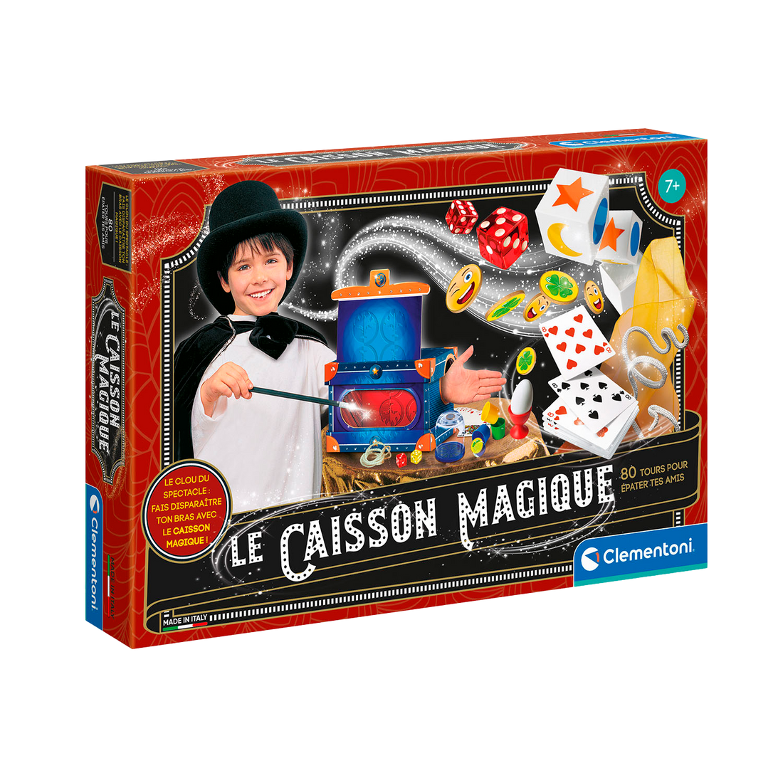 LE CAISSON MAGIQUE - 80 TOURS DE MAGIE CLEMENTONI