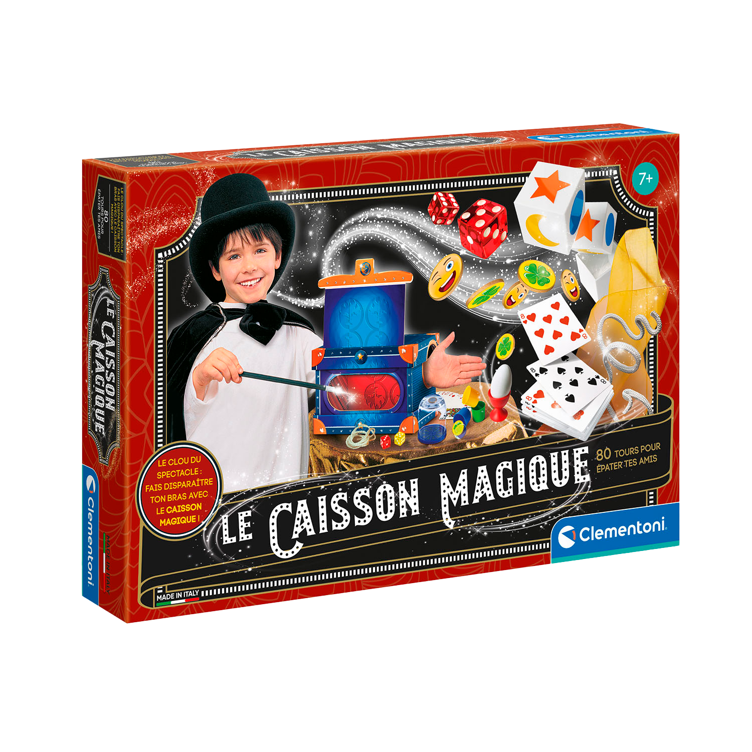 LE CAISSON MAGIQUE - 80 TOURS DE MAGIE CLEMENTONI