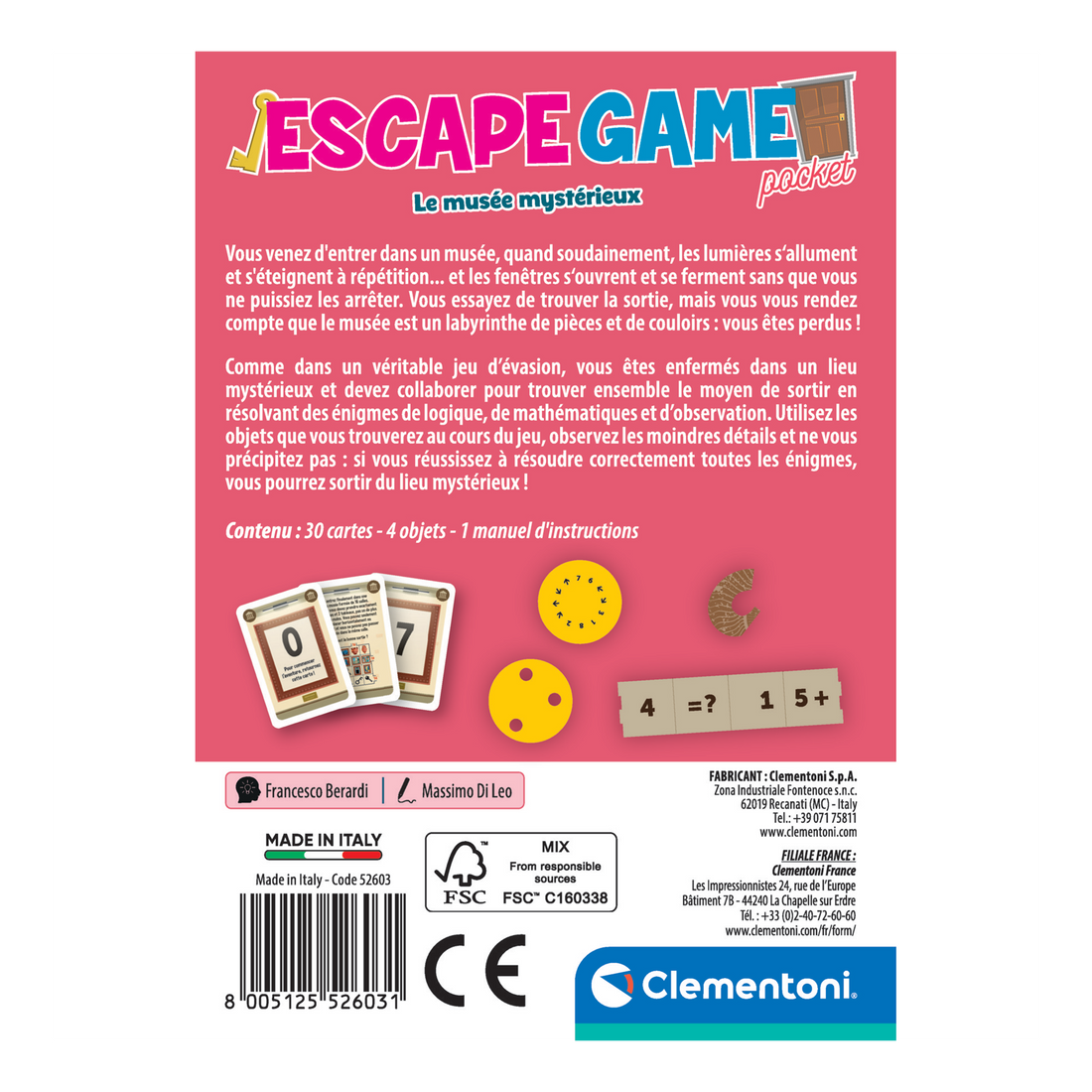 ESCAPE GAME - MUSÉE CLEMENTONI