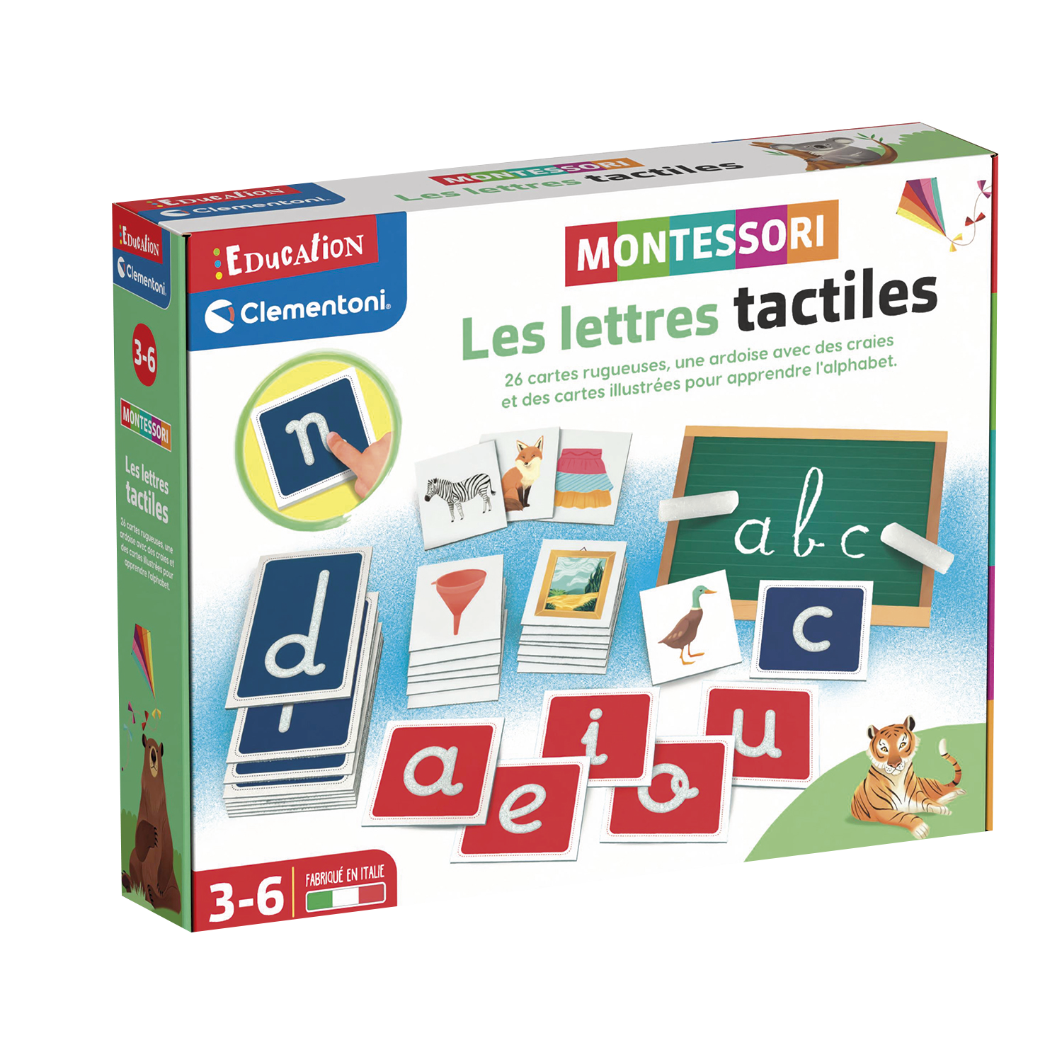 MONTESSORI - LES LETTRES TACTILES CLEMENTONI