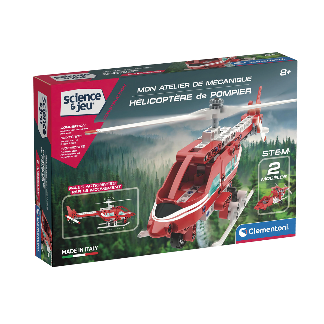 MON ATELIER DE MÉCANIQUE - HÉLICOPTÈRE DE POMPIER CLEMENTONI