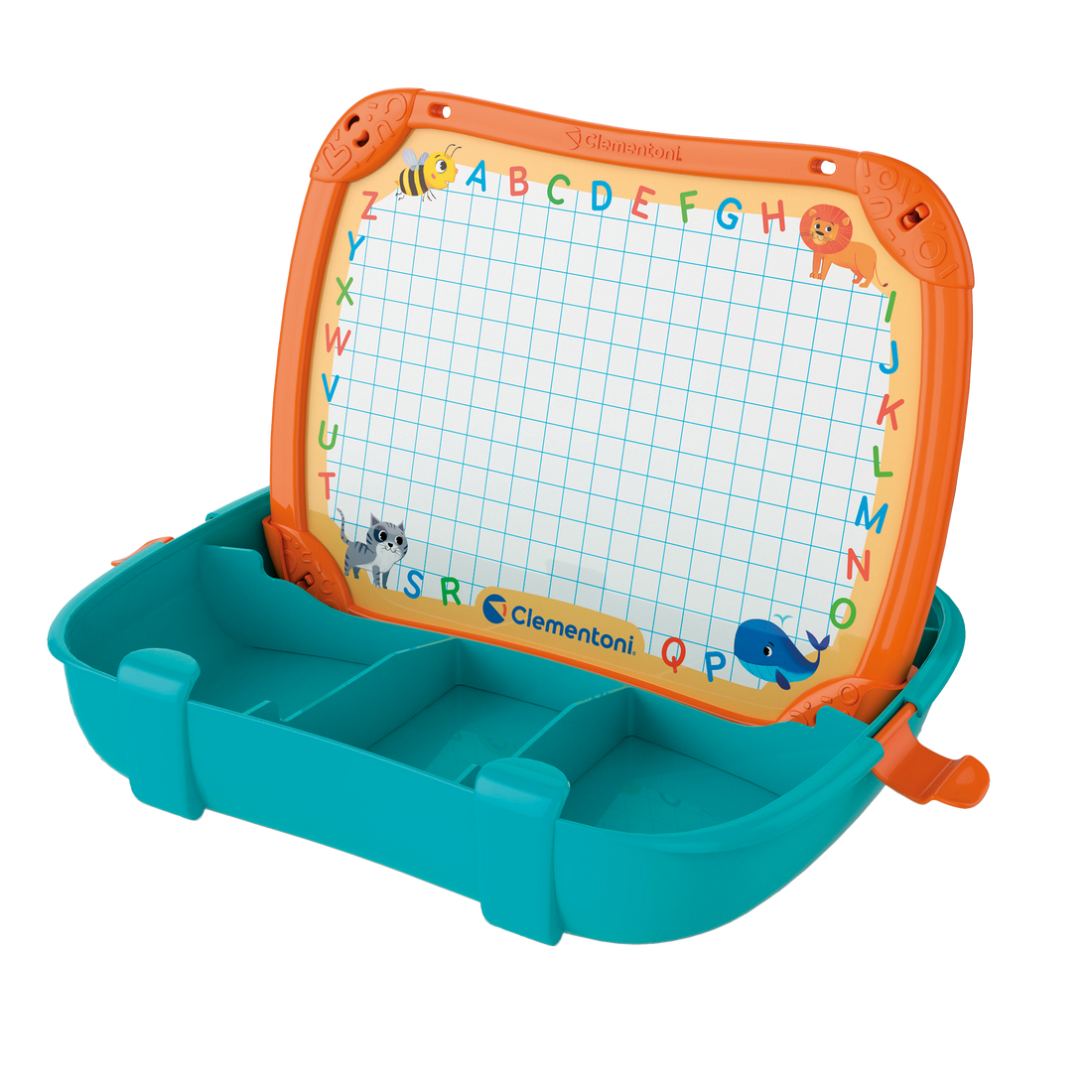 ÉTUI MAGNÉTIQUE - LETTRES ET ANIMAUX CLEMENTONI